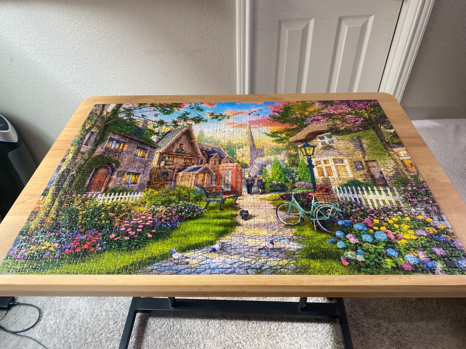 Ravensburger Church Lane - 1000 Piece Jigsaw Puzzle - Charming English Village Church - Bright, Peaceful Imagery - Frameable - Premium Quality - Puzzles for Adults customer photo 2