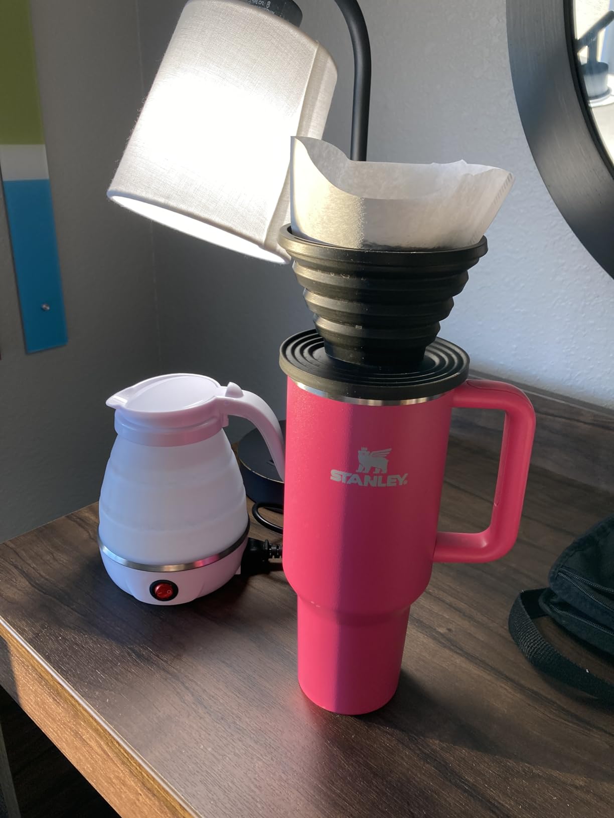 COLETTI Sierra Camping Pour Over Coffee Dripper - Collapsible Pour Over Coffee Dripper - Includes Pack of Paper Filters [Black, Pack of 1] customer photo 2