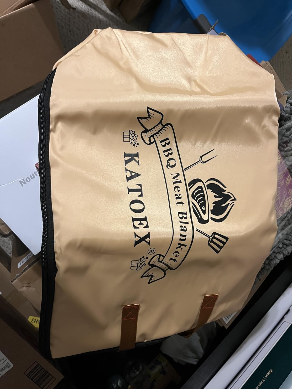 BBQ Blanket for Resting Meat, BBQ Brisket Blanket Meat Resting Blanket for Smoking, Grilling Meat Insulated Resting Bag with Wide Mouth for Large Brisket/Turkey (Regular 18in) customer photo 1