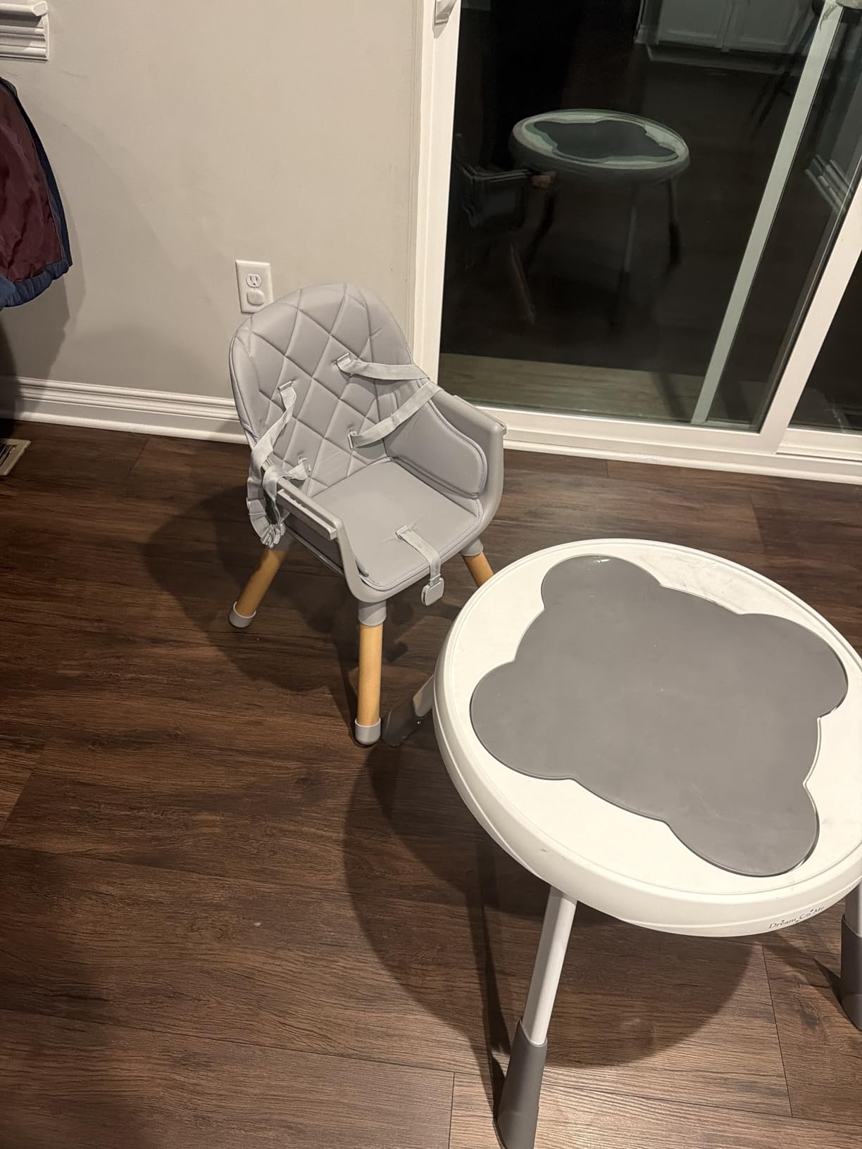 Ezebaby 6 in 1 Wooden High Chairs for Babies and Toddlers, Convertible Portable High Chair, Booster Seat for Dining Table,Toddlers Chair with Adjustable Legs & Dishwasher Safe Tray customer photo 1