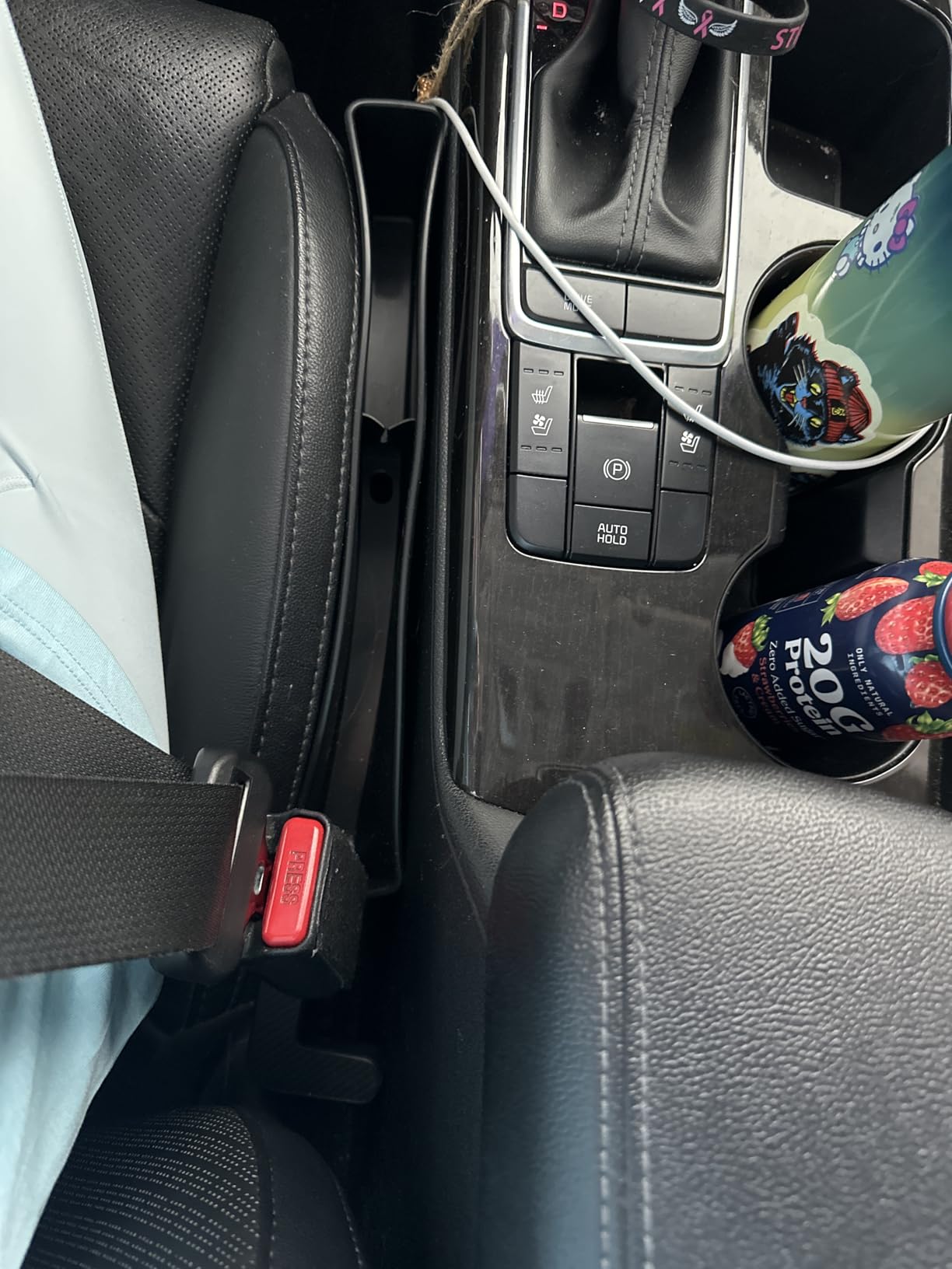 Car Seat Gap Filler, Seat Gap Organizer with Phone Holder, Car Seat Accessories, Car Organizer Fit Car SUV Truck-2PCS Black customer photo 2