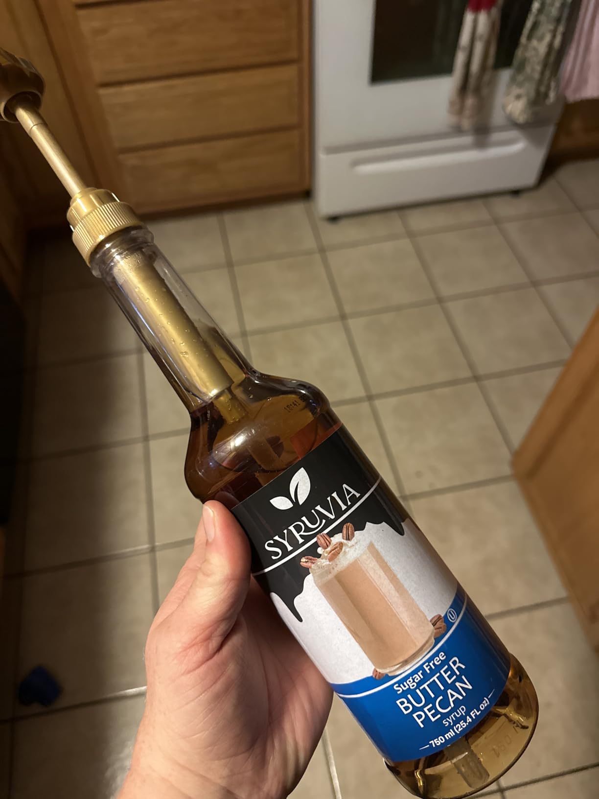 Syruvia Sugar Free Coffee Syrup, Butter Pecan Flavored Syrup for Drinks, Lattes, and Desserts - 25.4 fl oz customer photo 1