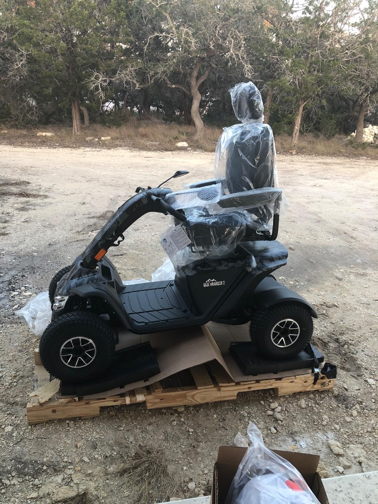 Pride Baja Wrangler 2 Outdoor Scooter - Comfort Mobility for Adults, 450 Lbs Weight Capacity, 75 Ah Battery, Desert Sand, 18 Inch Seat Size - BA400 customer photo 2