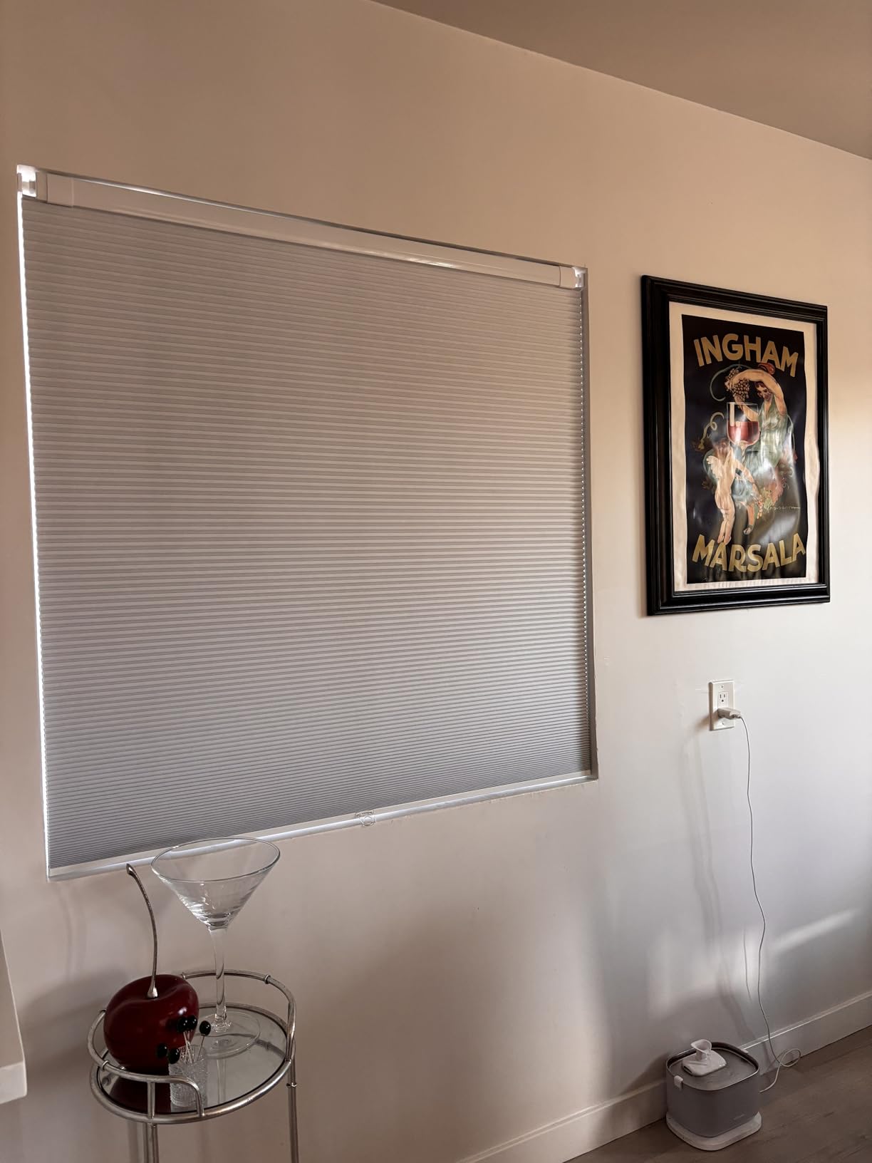 LazBlinds No Tools No Drill Cordless Cellular Shades, Blackout Light Blocking Honeycomb Shades for Home, Thermal Insulation Blinds for Windows, 22