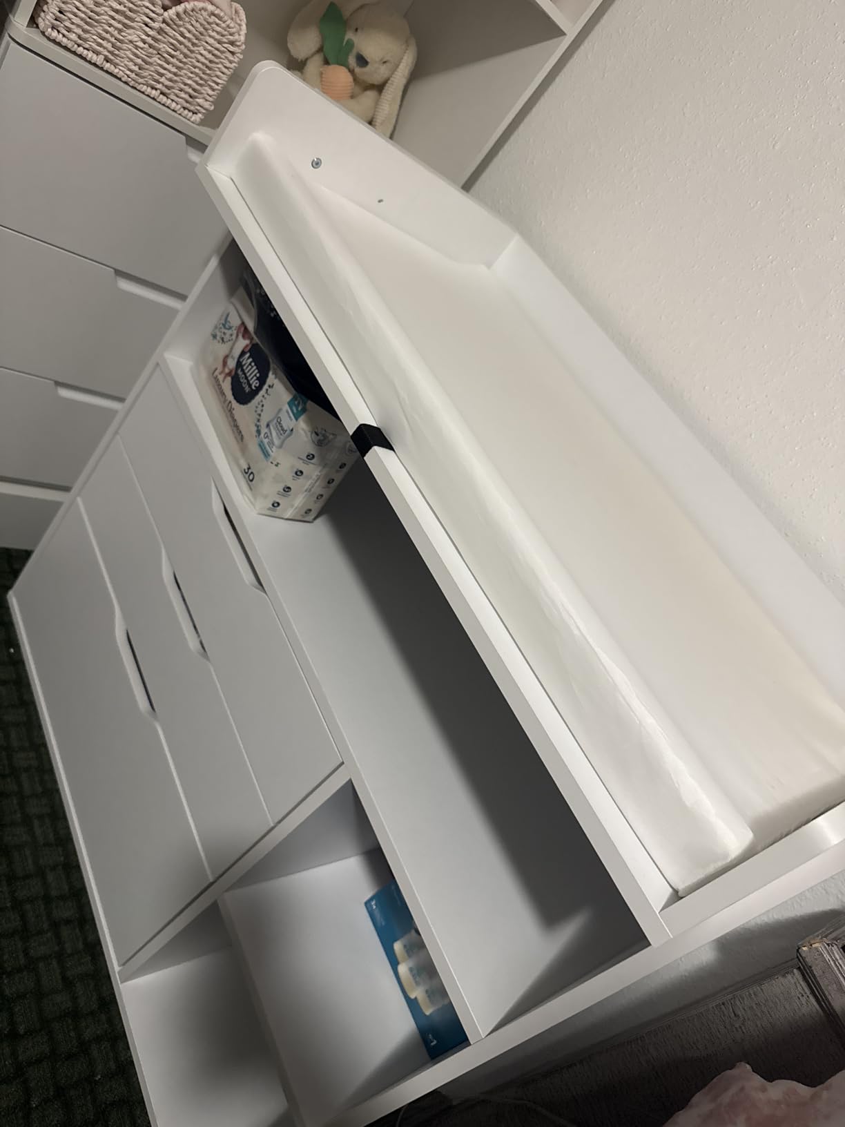 Pipleo Baby Changing Table Dresser with 3 Drawers and 3 Storage Shelves customer photo 1