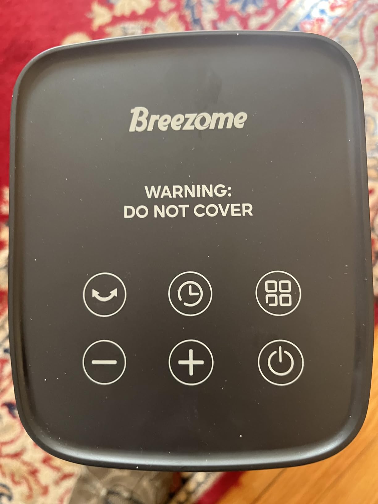 BREEZOME Space Heater Indoor, 1500W PTC Portable Electric Heaters for Home with Thermostat & 90° Oscillating, 24H Timer, Quiet Safety Ceramic Tower Heater with Remote customer photo 1