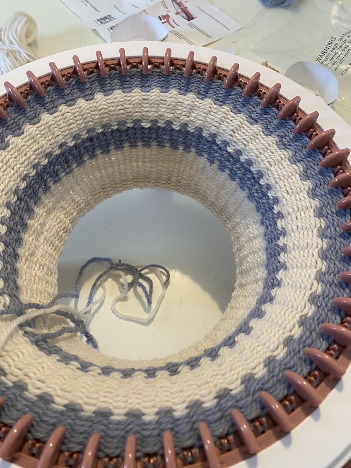 SENTRO Knitting Machine 48 Needles, Smart Crochet Machine with Row Counter, Circular Knitting Loom customer photo 2