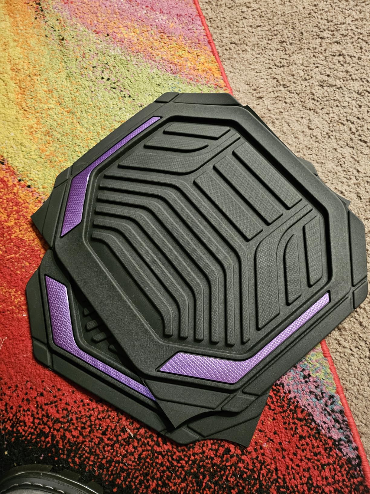 PIC AUTO Heavy Duty Rubber Floor Mats with Aluminum Film customer photo 1