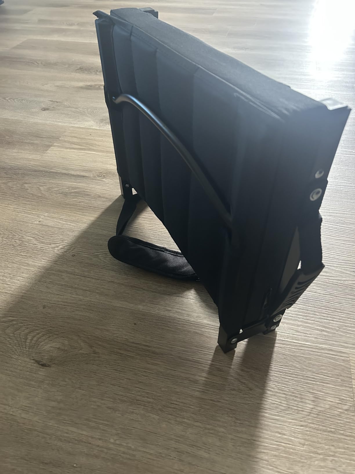 Stadium Seat for Bleachers with Back Support, Portable Bleacher Seat with Wide Comfy Padded Cushion, Metal Hook, Folding Stadium Chair with Shoulder Strap, Carry Handle, Cup Holder customer photo 1