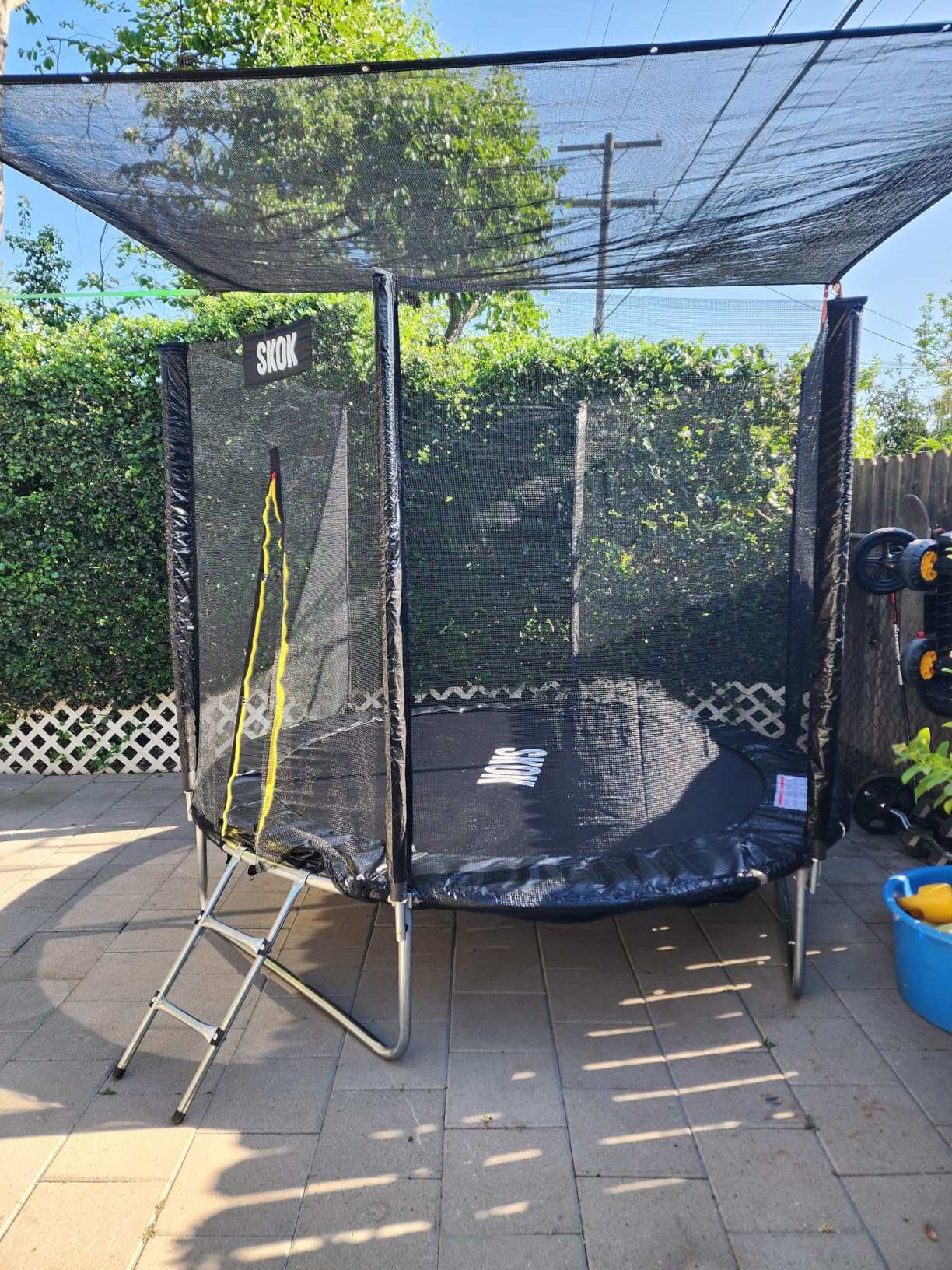 SKOK Trampoline for Kids,400LBS Outdoor Trampoline with Net-ASTM Approved Trampoline for Children and Adults customer photo 2