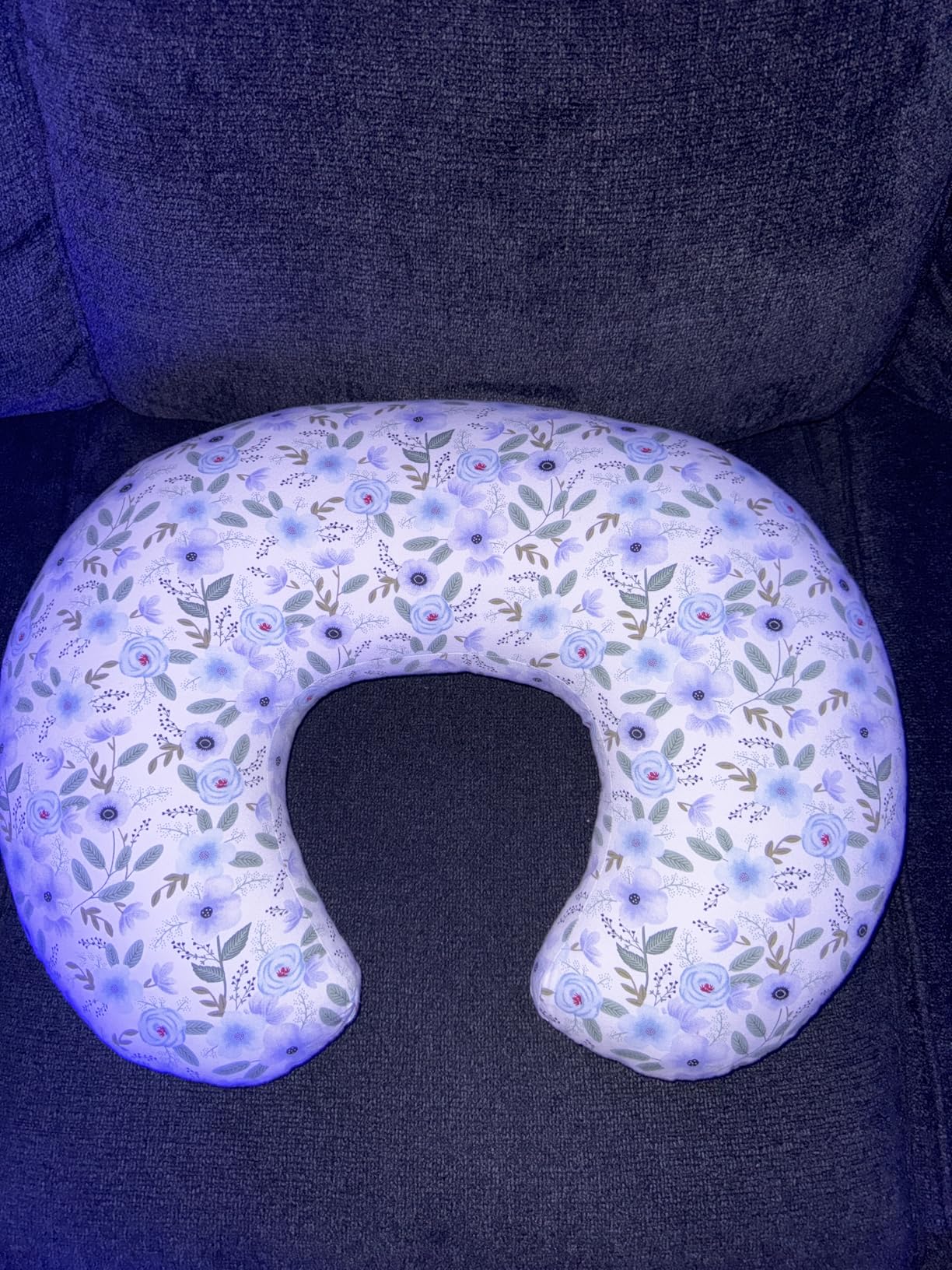 x-vesolje Nursing Pillow, Breastfeeding Pillow with Removable Cover, Ergonomic Breast Feeding Pillow, Baby Feeding Support Pillow for Mom Easier Breastfeeding- Original Size/Leaves customer photo 2