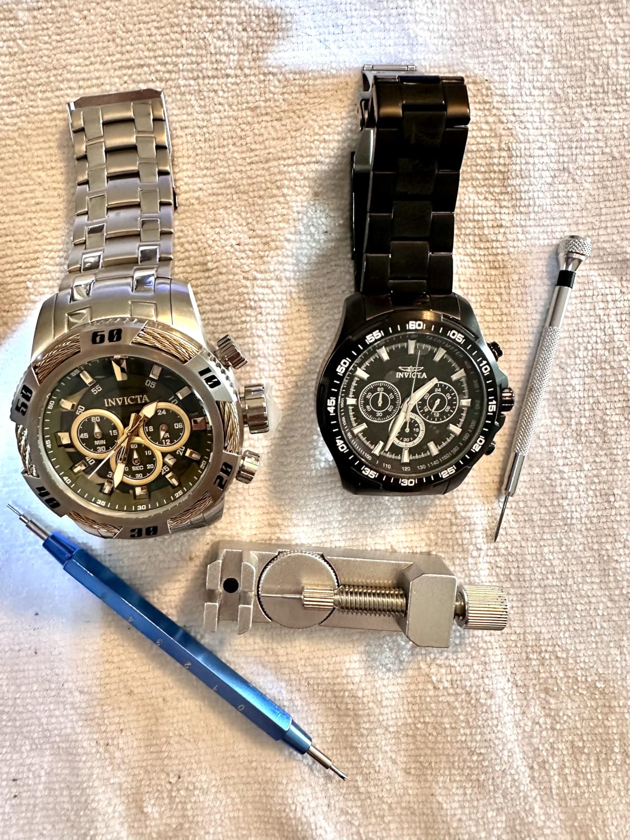 JOREST Watch Repair Kit + Watch Press Tool, Battery Replacement, Strap Adjustment, Wrench Opening Back Cover, Case Opener/Closer, Link Remover Sizing Bracelet, Screwdriver Band Pin Removal, Spring Bar customer photo 2