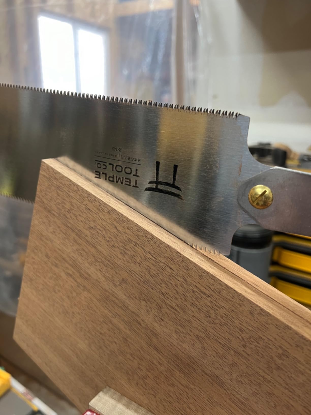 Temple Tool Co. Japanese Pull Saw - 9.5 Ryoba Hand Saw with Rip-cut and Crosscut - Wood Saw for Dovetails, Tenons, Joinery, Cutting Boards to Length & Width customer photo 2
