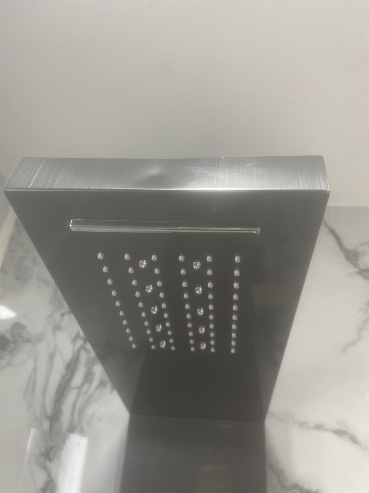 Shower Panel Tower System with Rainfall Shower Head, Powerful Body Jets, Matte Black Shower Tower with Handheld Shower and Tub Spout, Stainless Steel Shower Column High Pressure customer photo 2