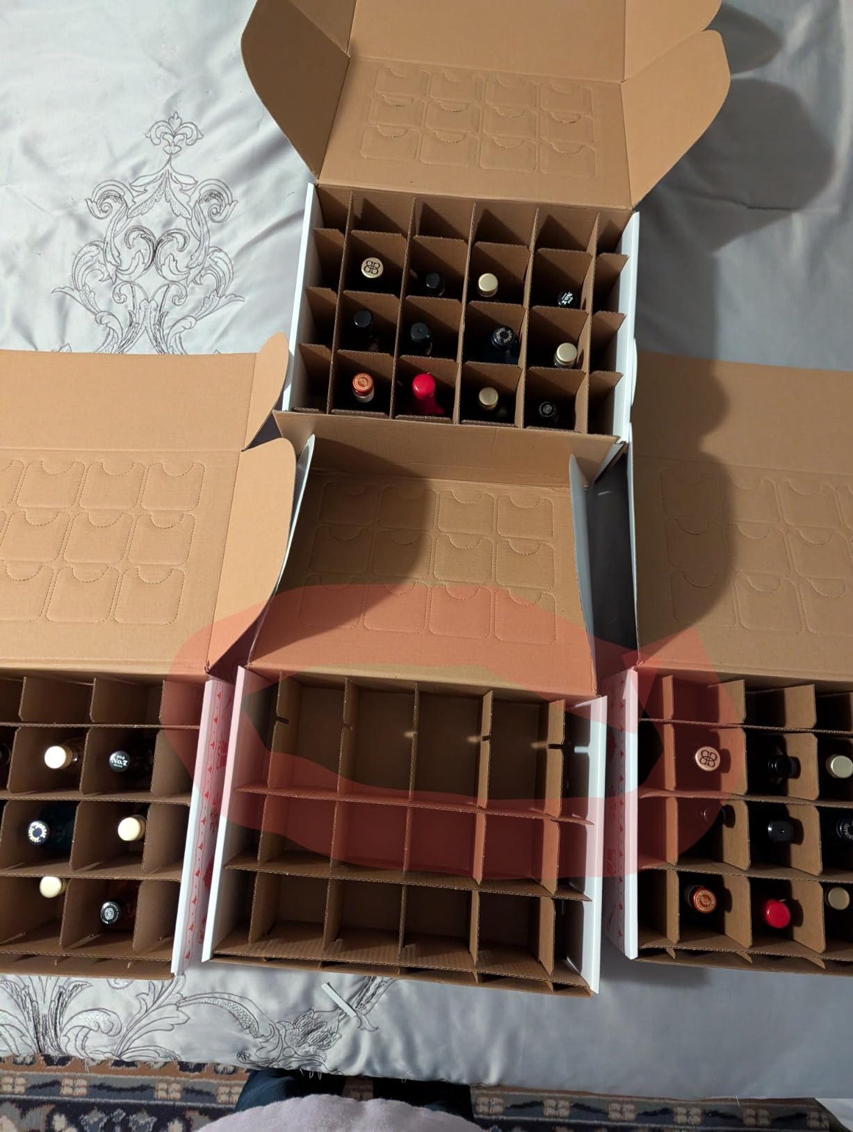 1 Pc Christmas Advent Calendar for Alcohol Countdown to Christmas Calendar 2025 Booze Wine Boxes Gifts Xmas Ornaments for Adults Holiday Party Decoration, Alcohol Not Included customer photo 1