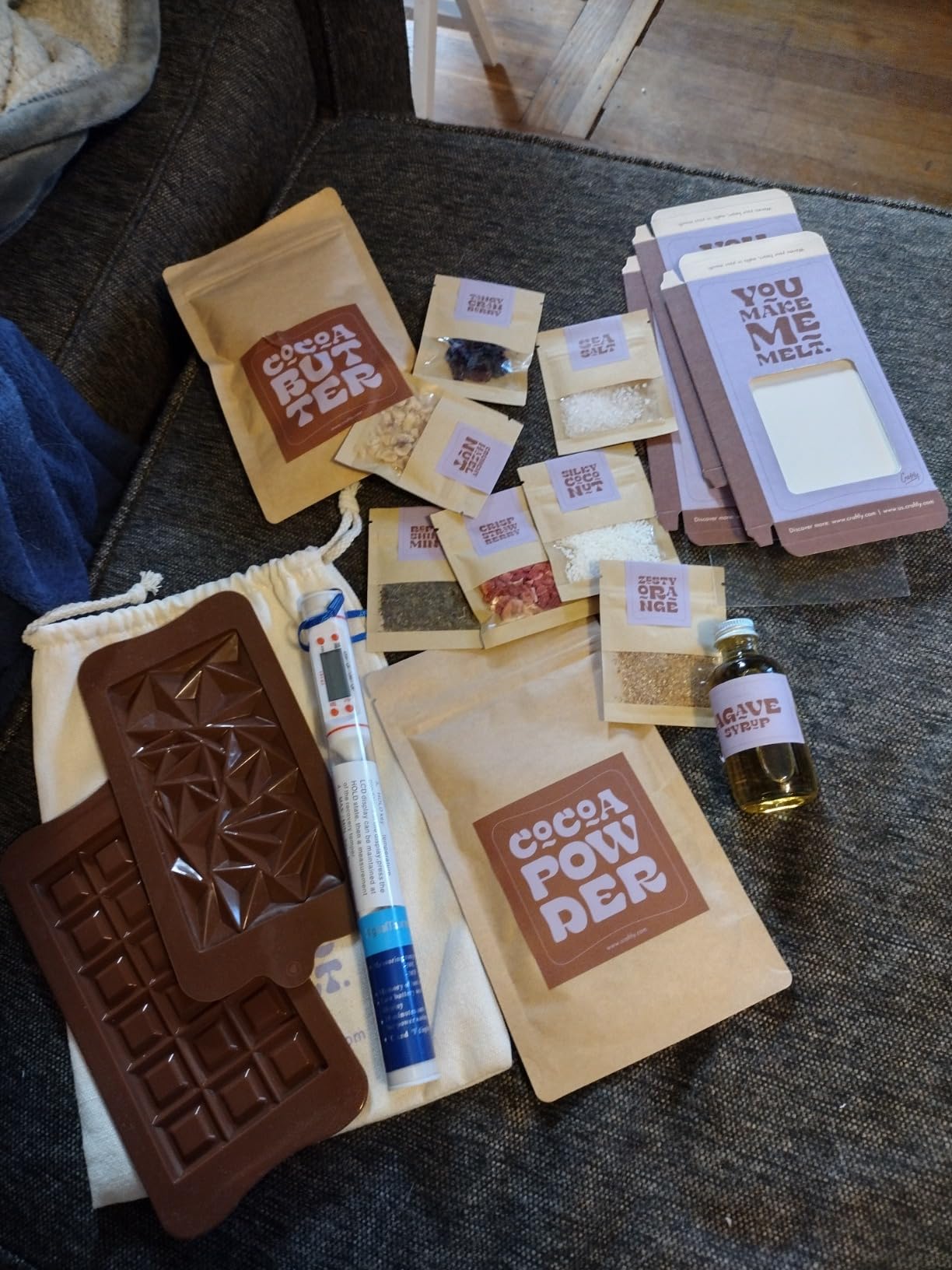 Craftly's Chocolate Making Kit: Create Delicious, Natural Chocolate at Home | Complete Set with Toppings | A Thoughtful Gift for Food Lovers, Birthdays, and Celebrations customer photo 1