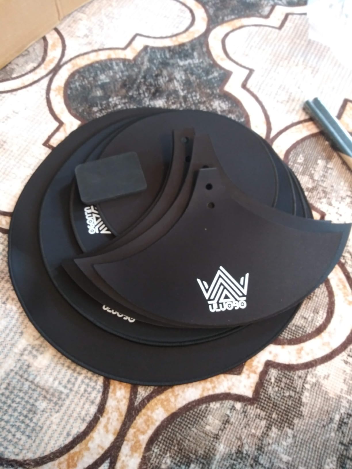 Drum Mute Pads, Drum Silencer Pads Set 12 Pieces with Drum Dampening Pads and Cymbal Mufflers Pads customer photo 2