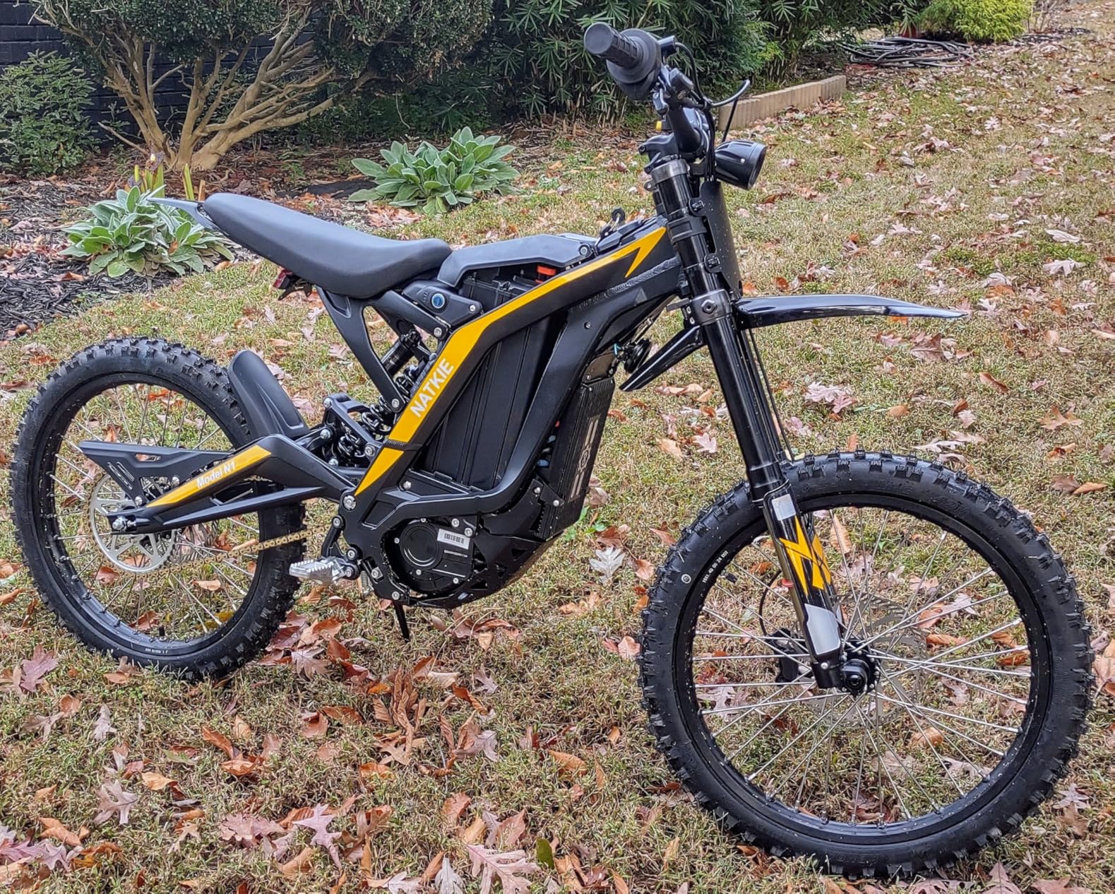 Electric Motorcycle Bike for Adults, Electric Dirt Bike 8000W(Peak) Mid-Mounted Motor 72V/30AH Removable Battery, Top Speed 50MPH/75Miles Off Road Electric Mountain Bike, Dual LED Headlight customer photo 1