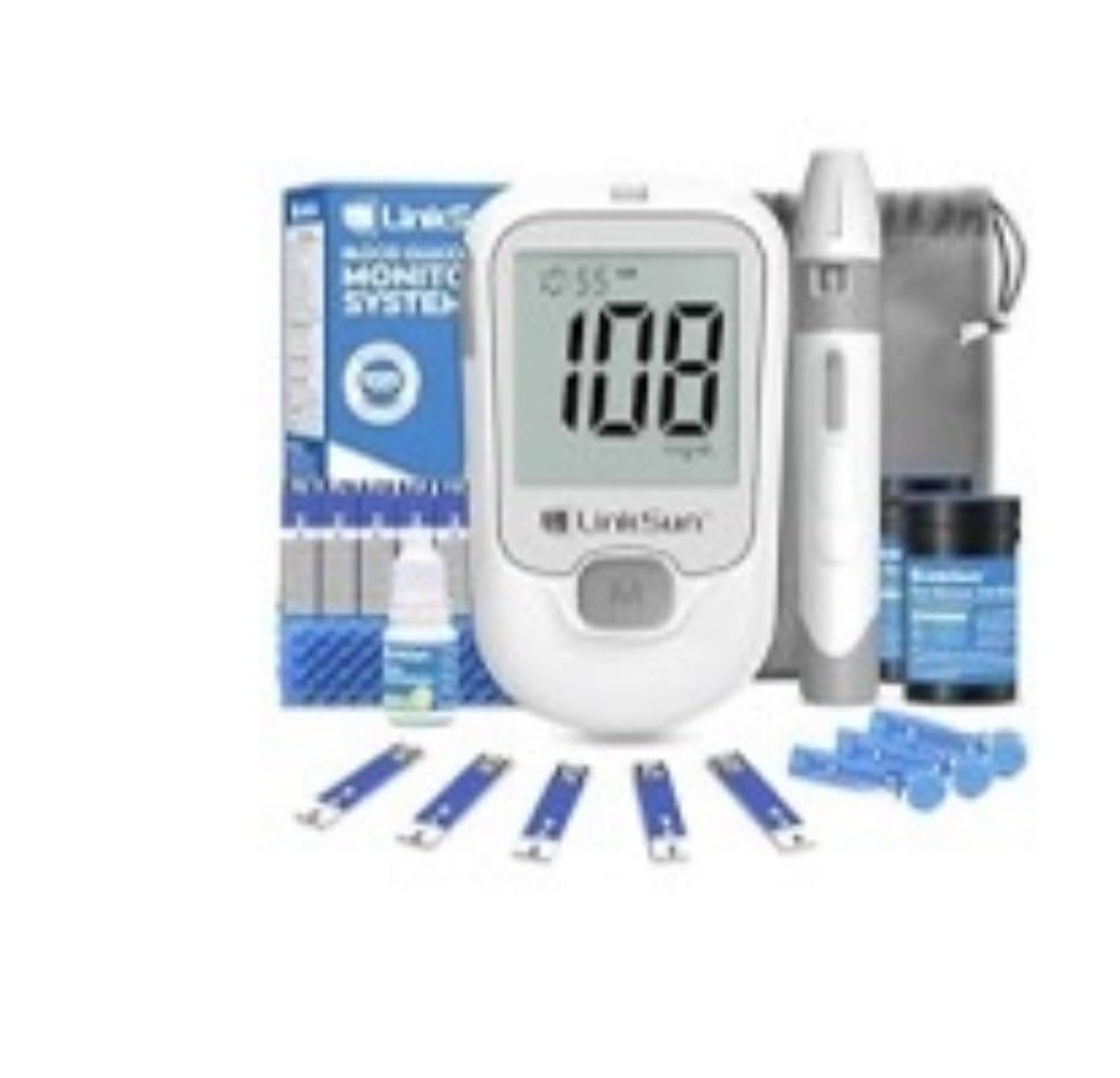 G-425-1 Blood Glucose Monitor Kit, 100 Test Strips &100 Lancets, 1 Control Solution, 1 Blood Sugar Monitor, 1 Lancing Device, Diabetes Testing Kit, No Coding, Large Display, Glucometer for Home Use customer photo 1