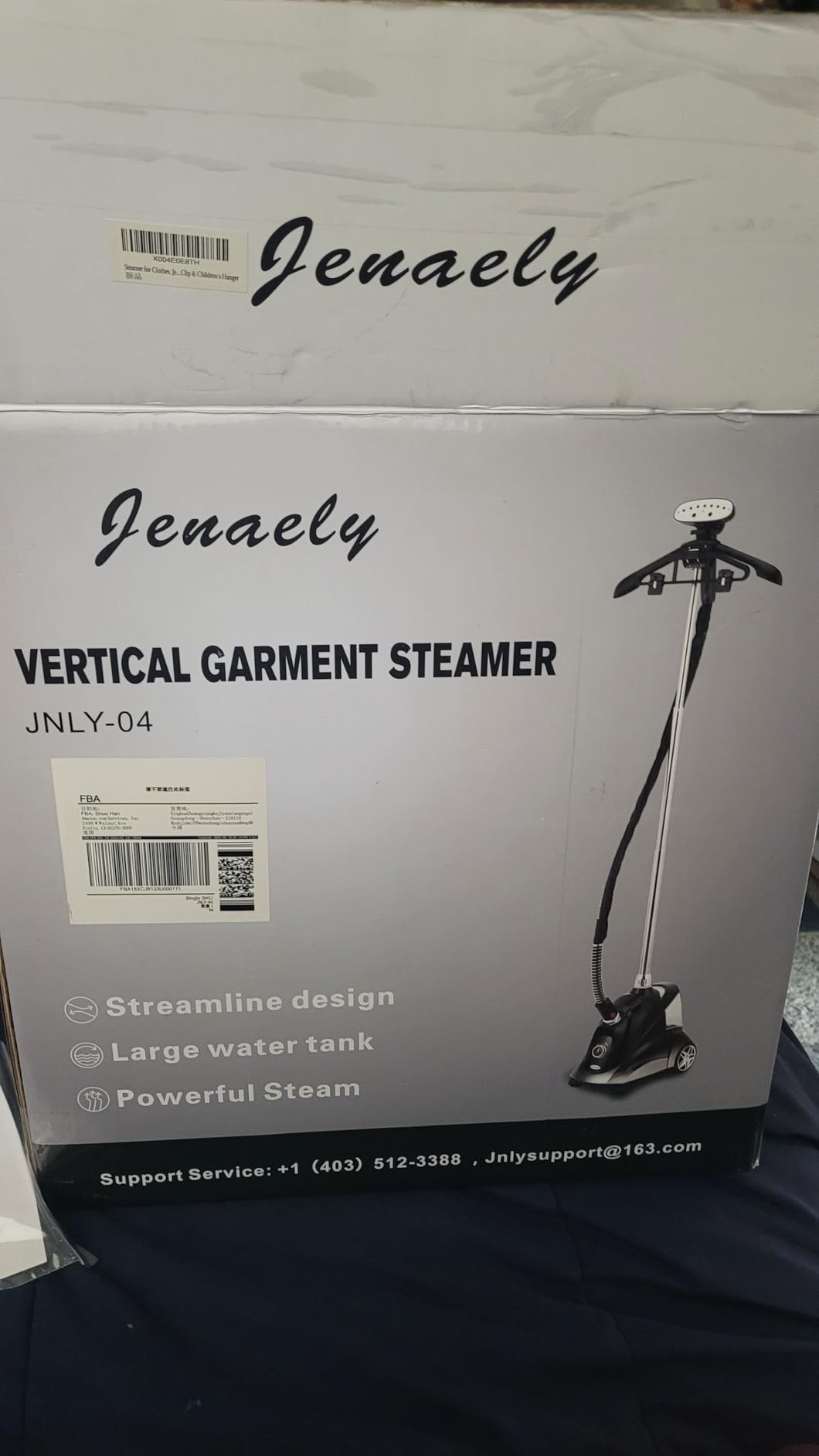 Steamer for Clothes, Jenaely 1500W Standing Garment Steamers, 35s Fast Heat-up, 80 Mins of Continuous Powerful Steam with 2.8L Water Tank customer photo 1