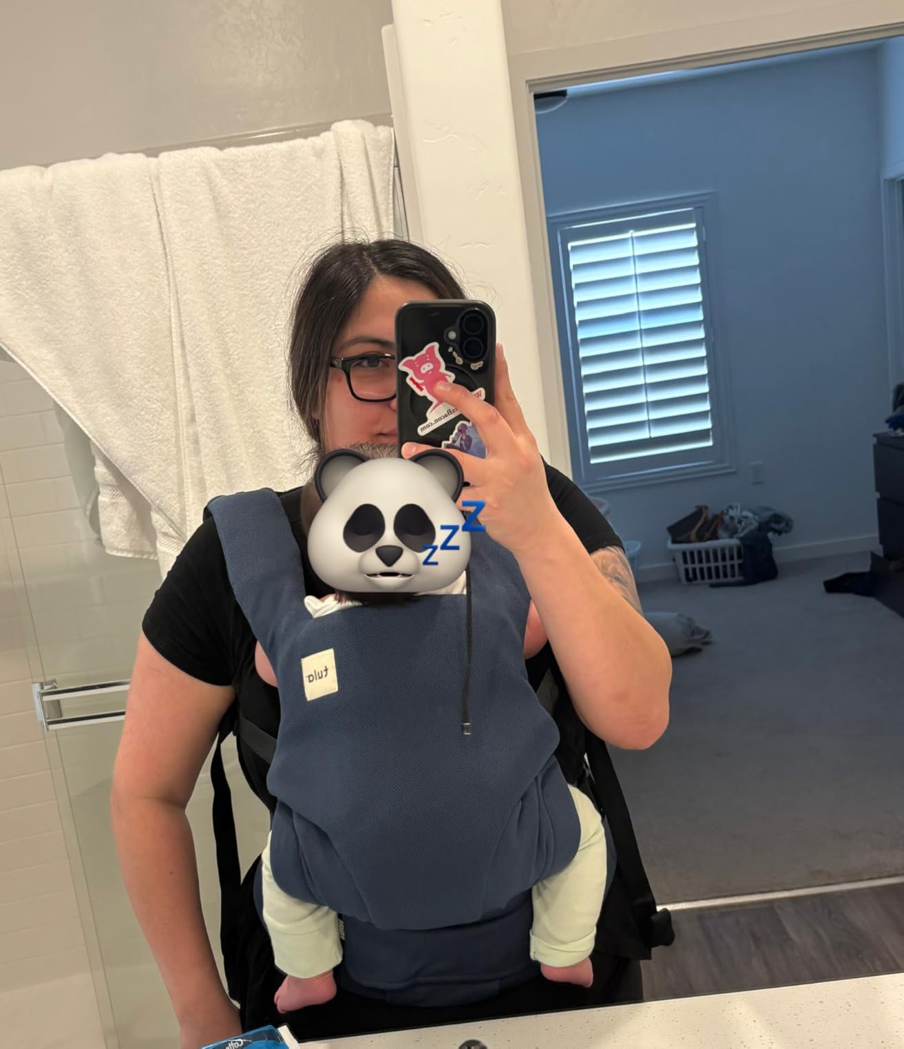Baby Tula Explore Carrier - Breathable Baby Carrier Newborn to Toddler - Adjustable Toddler Carrier - Multiple Ergonomic Positions Front and Back - Ergonomic Fit for 7-45 lb - Mesh, Beyond customer photo 1