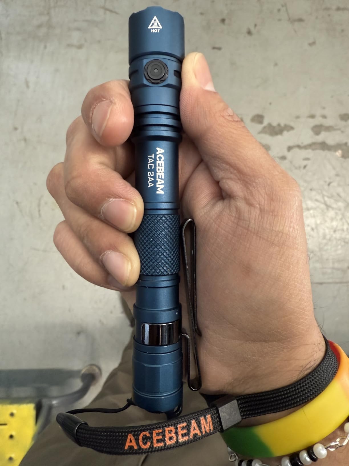 ACEBEAM TAC 2AA EDC Tactical Dual Modes Flashlight Rechargeable, 1400 High Lumens Flashlight, Dual Switch Pocket LED Flashlight, Super Bright Small Flash Light for Emergency, Camping, Home(SFT-25R HI) customer photo 2