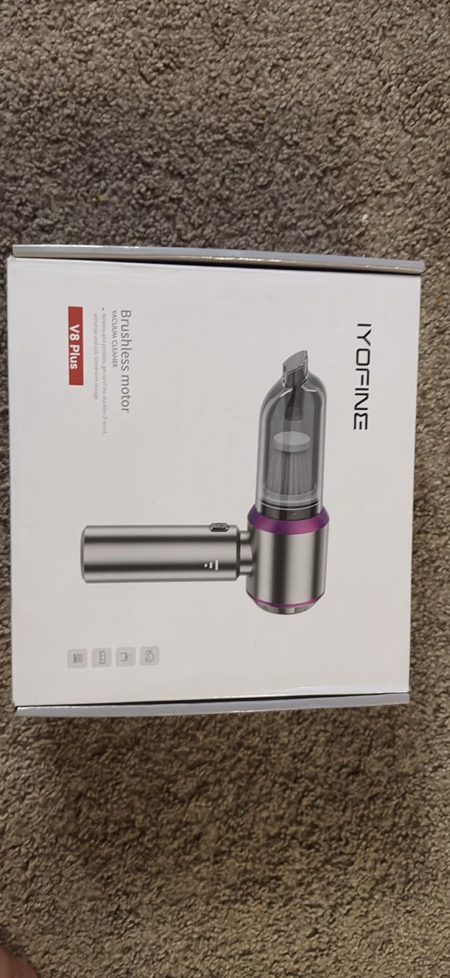 Vacuum/Air Duster 80,000RPM Super Power Mini Car Vacuum Cleaner 4-in-1 air Blower Gun Air Duster & Air Blower & Pump Hand Electric air Duster Handheld dust Blower Blower Cordless (Purple) customer photo 2