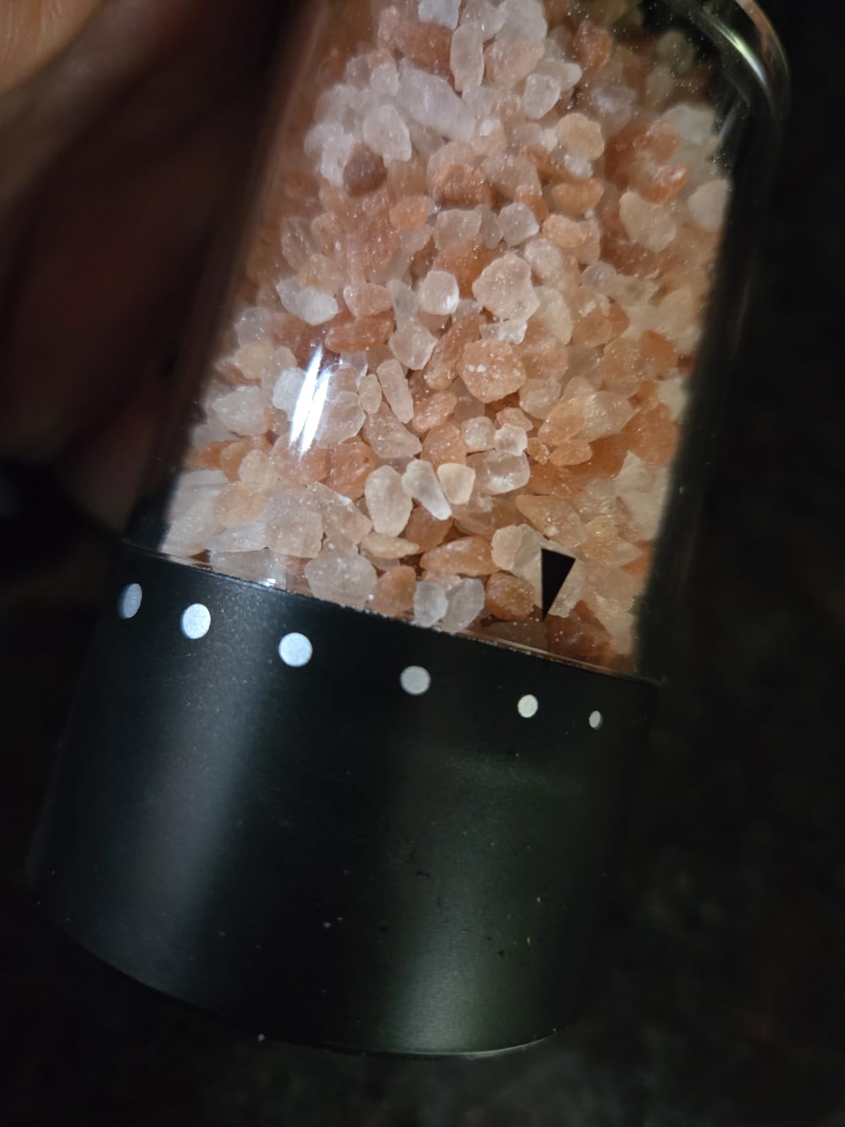 Electric Salt and Pepper Grinder Set - Automatic Refillable Salt and Pepper Grinders with Charging Base & LED Light, Adjustable Coarseness, One-handed Easy Operation customer photo 2