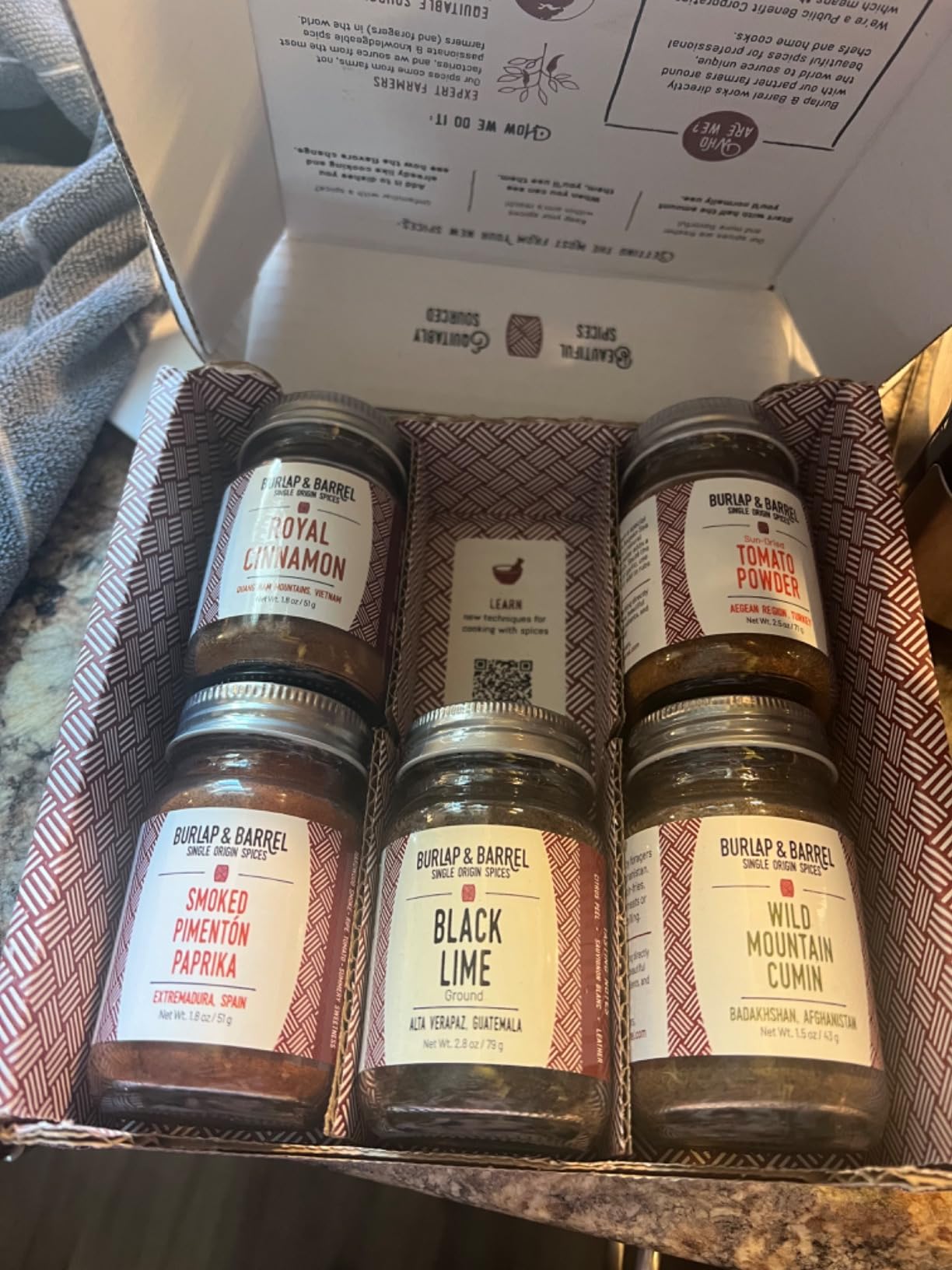 Burlap & Barrel Spices of the World 6-Pack Gift Set- As Seen on Shark Tank! Travel the World With 6 Delicious Spice Blends- Includes Chai, Five Spice & More - 6 Full Size Jars customer photo 1