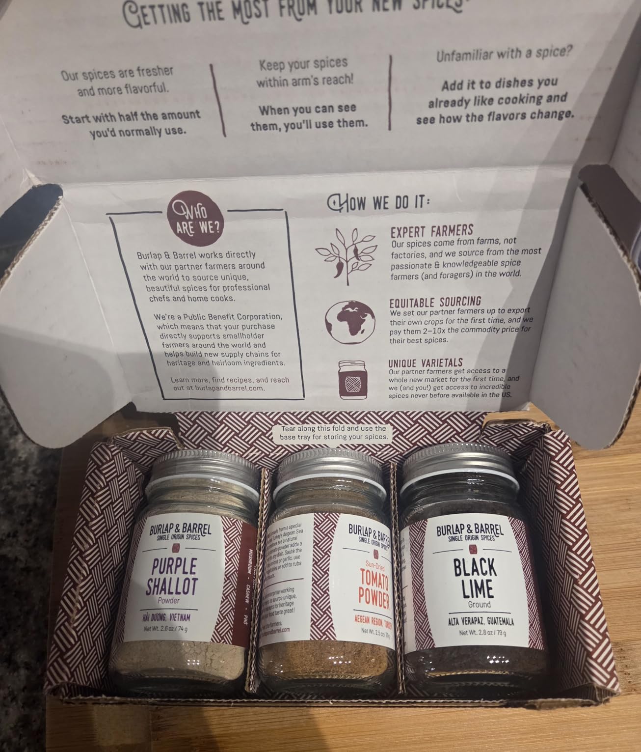 Burlap & Barrel Spices of the World 6-Pack Gift Set- As Seen on Shark Tank! Travel the World With 6 Delicious Spice Blends- Includes Chai, Five Spice & More - 6 Full Size Jars customer photo 2