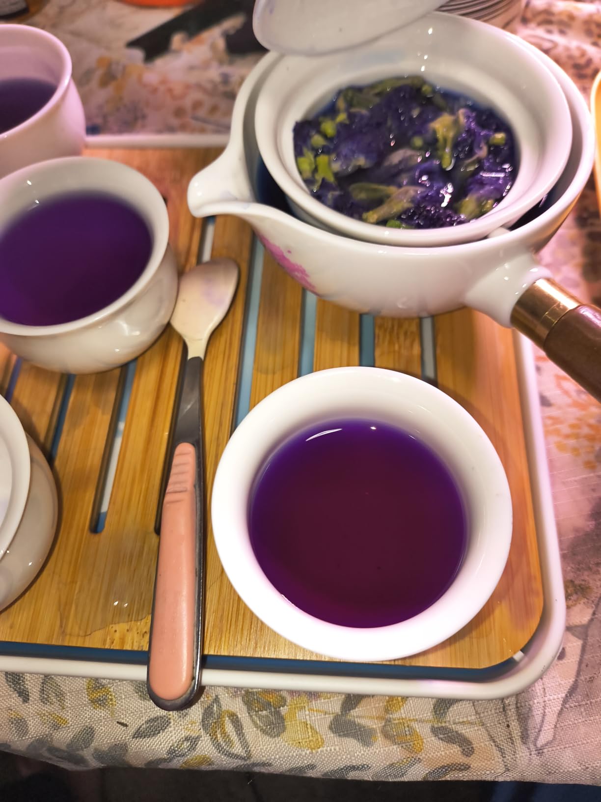 Butterfly pea flower tea loose leaf (375+ Cups) [ 4.4 Ounces Oz] Dried butterfly pea flowers blue tea customer photo 2