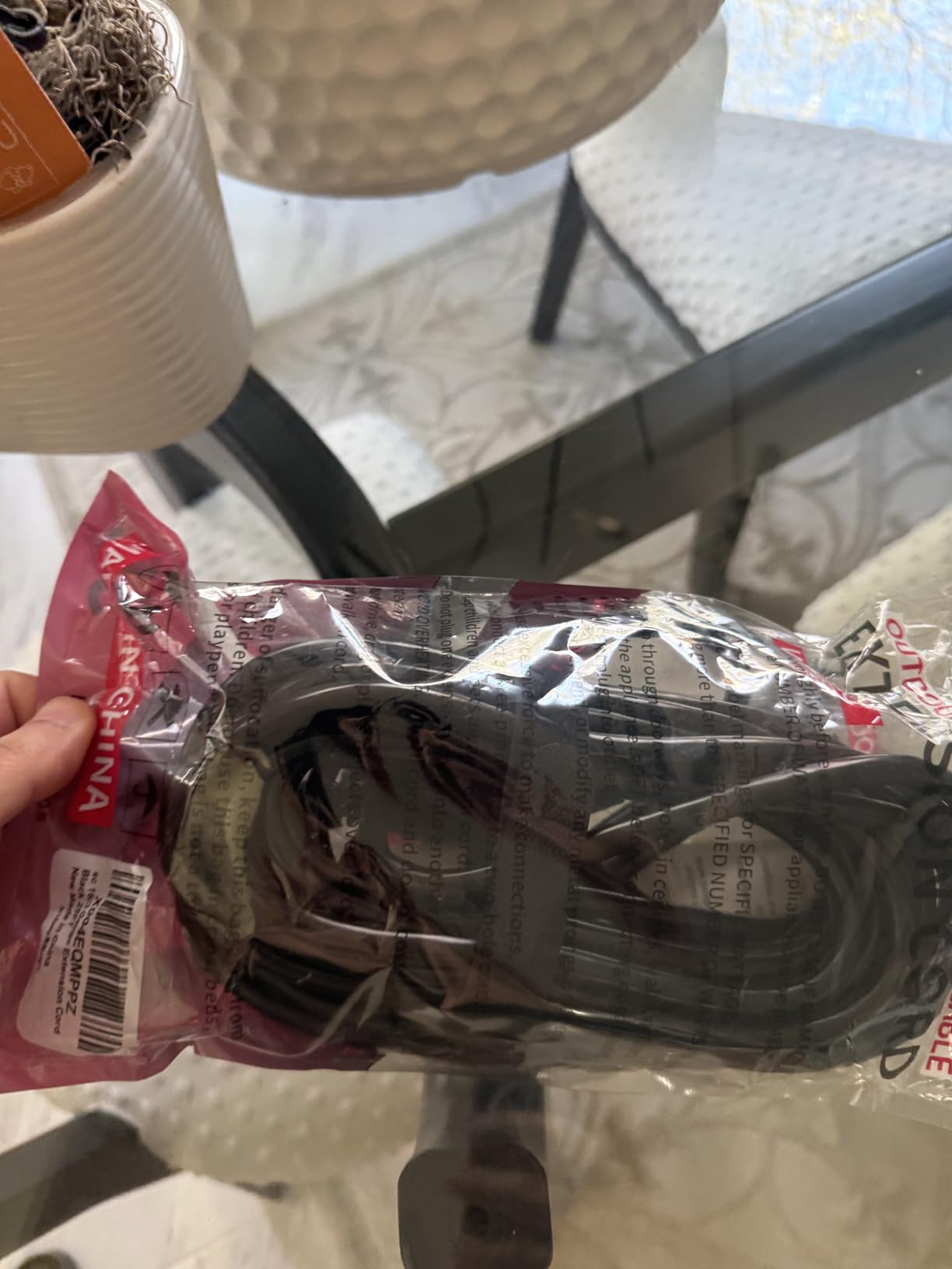 16/3 25 FT Outdoor Extension Cord Waterproof, Weatherproof & Flame Retardant Black 3 Prong Power Cord Outside for Lawn & Garden, 13 Amps 1625 Watts 125 VAC 16AWG SJTW, ETL Listed customer photo 2