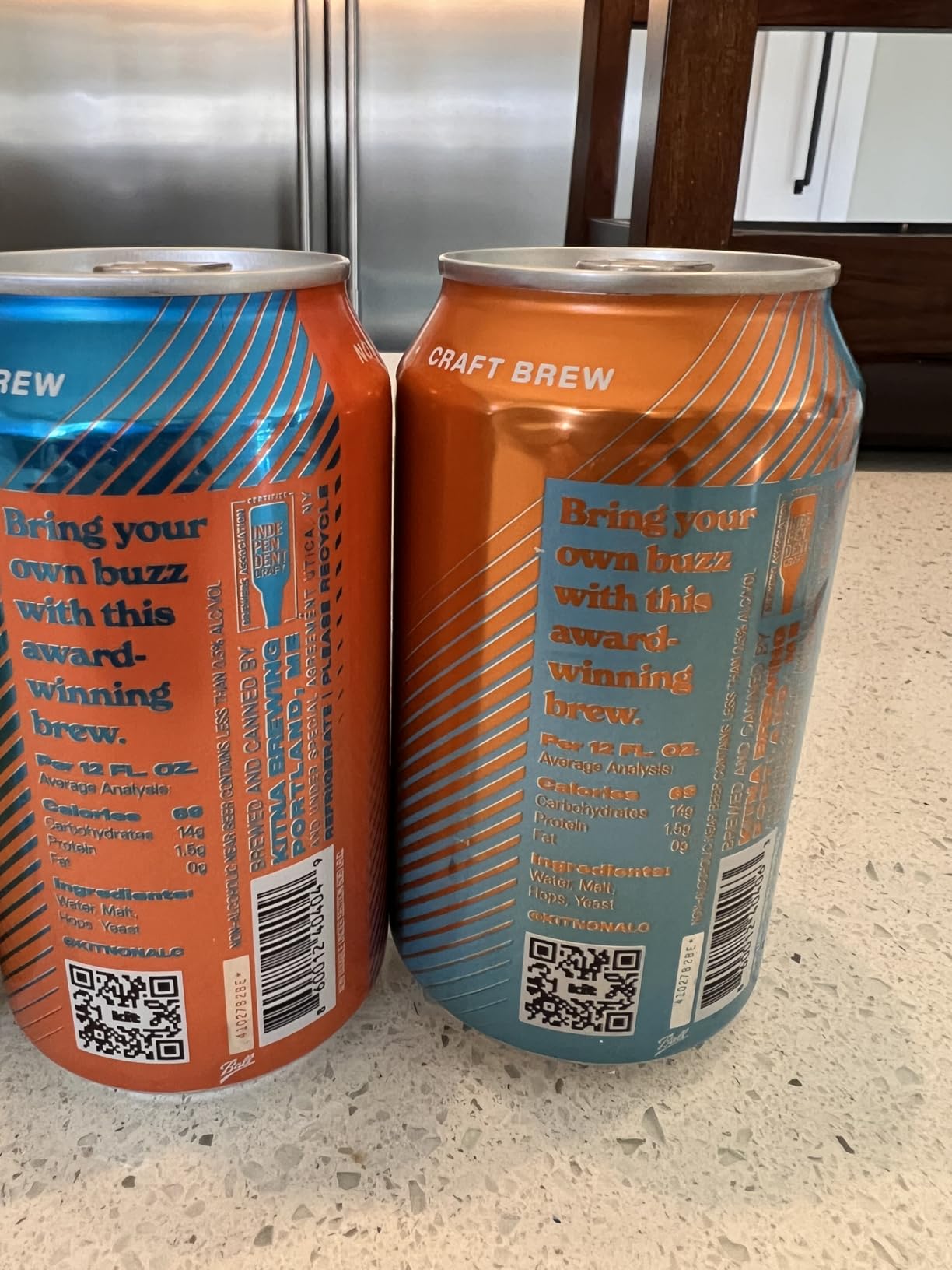 Kit Non-Alc - Non-Alcoholic Craft Beer - Variety 12pk Cans, Blonde, Hazy, Golden, 12 FL OZ, 4 Simple Ingredients - Gluten-Removed, Vegan Friendly, Dairy Free (Variety Pack) customer photo 2