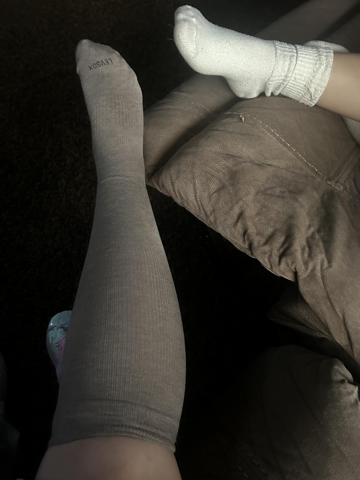 Viscose Made from Bamboo Compression Socks for Pregnant Women 20-30 mmHg Knee High Cute Mens Supports Socks for Travel customer photo 2