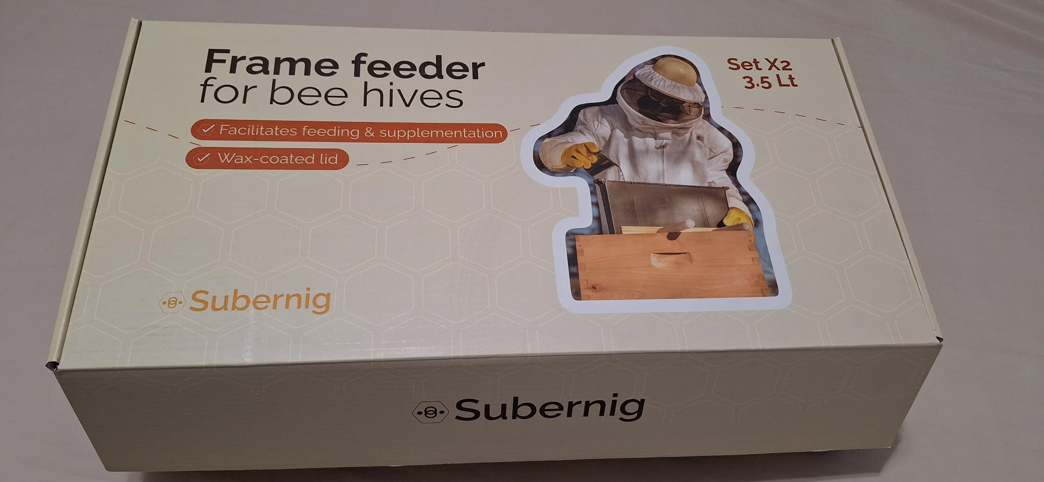 Bee Feeder - Beeswax-Treated Wood - 2 Pack 3.5L Bee Feeders for Hives customer photo 1