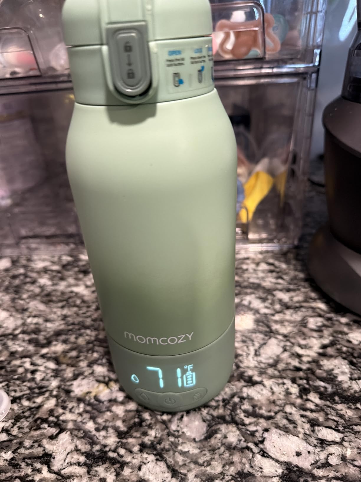 Momcozy Portable Bottle Warmer for Travel - Dual Heating Modes for Breast Milk & Water, Portable Milk Warmer with Fast Heating & Long Battery Life, 17 Ounces Large Capacity customer photo 2