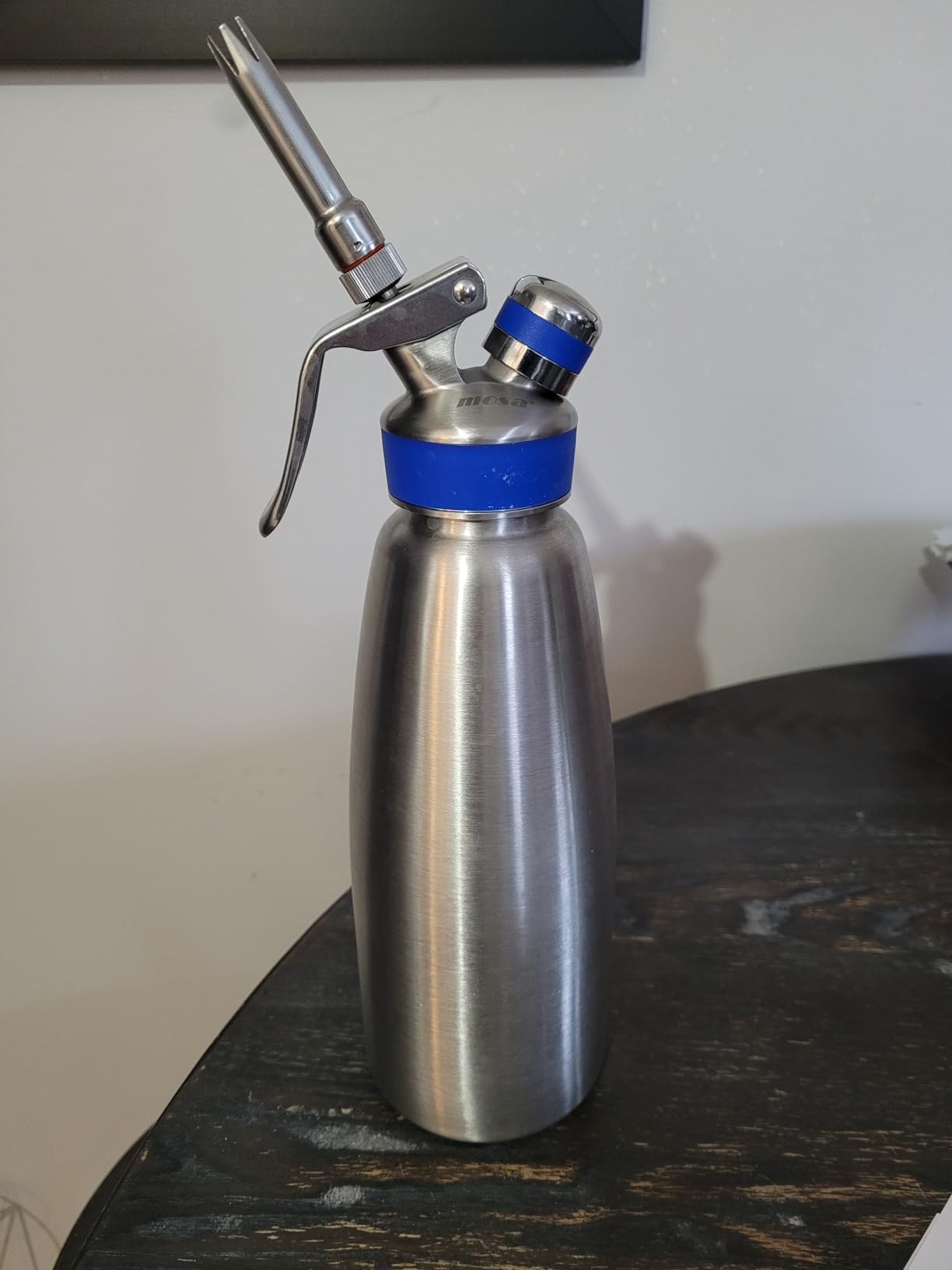 Mosa Professional 1 Pint (500mL) Stainless Steel Whipped Cream Dispenser, 3-in-1 Cream Whipper, Nitro Cold Brew Maker & Soda Siphon, NSF Certified - Silver customer photo 2