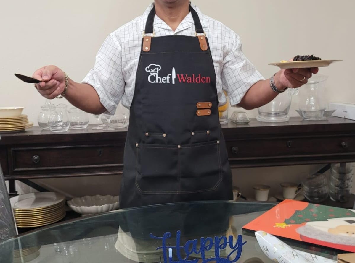 Apron for Men Women, Chef Apron with Adjustable Neck Strap, Heavy Duty Apron with Pockets, for Cooking, Gardening customer photo 2