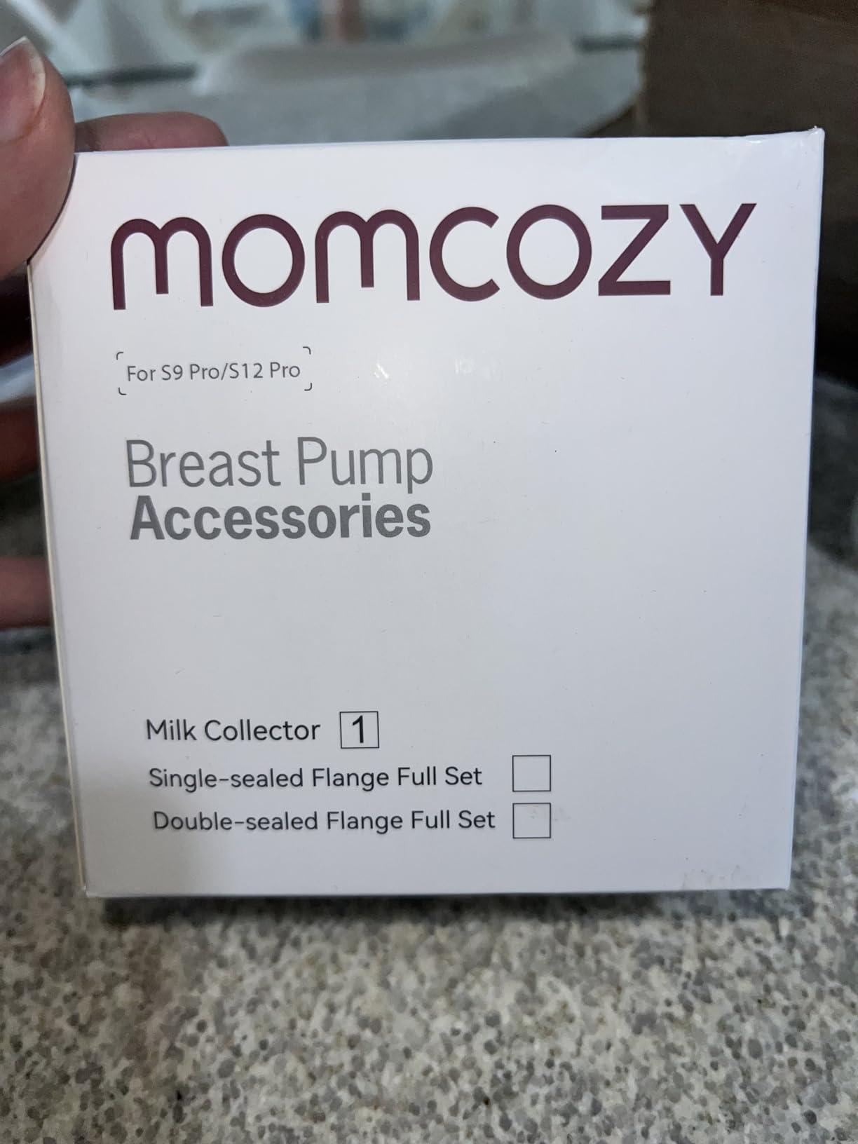Momcozy S9 Pro Upgraded Wearable Breast Pump, Hands-Free Design with Extended Battery Life & LED Display, Double Electric Portable Pump with 2 Modes & 9 Levels, 24mm, 2-Pack, Gray Color customer photo 1