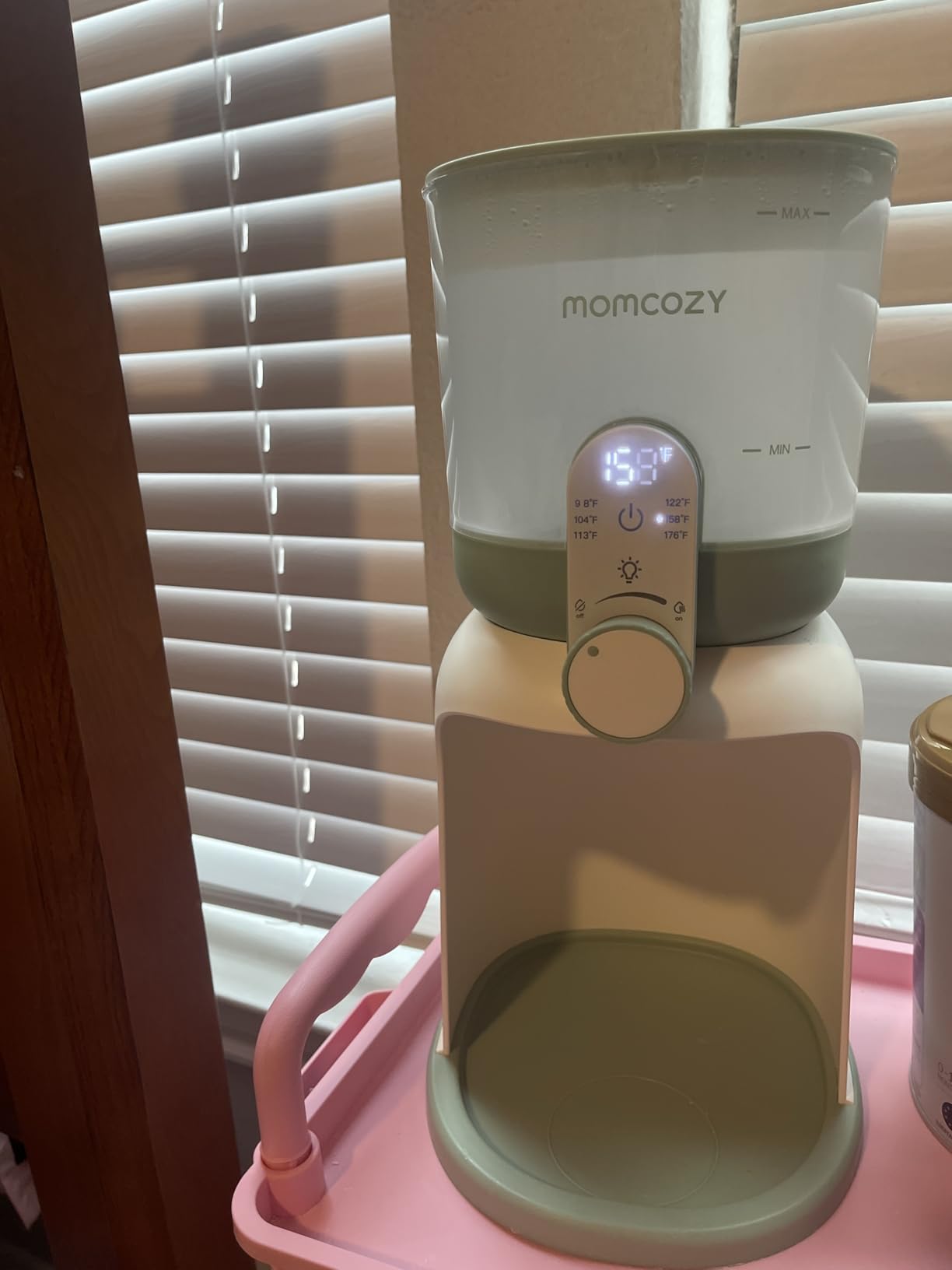 Momcozy Instant Water Warmer for Making Formula, Dual Lights for Night Feedings, 57 fl oz Large Capacity Detachable Tank, 6 Temperature Settings Water Dispenser, Breastfeeding Essentials customer photo 2