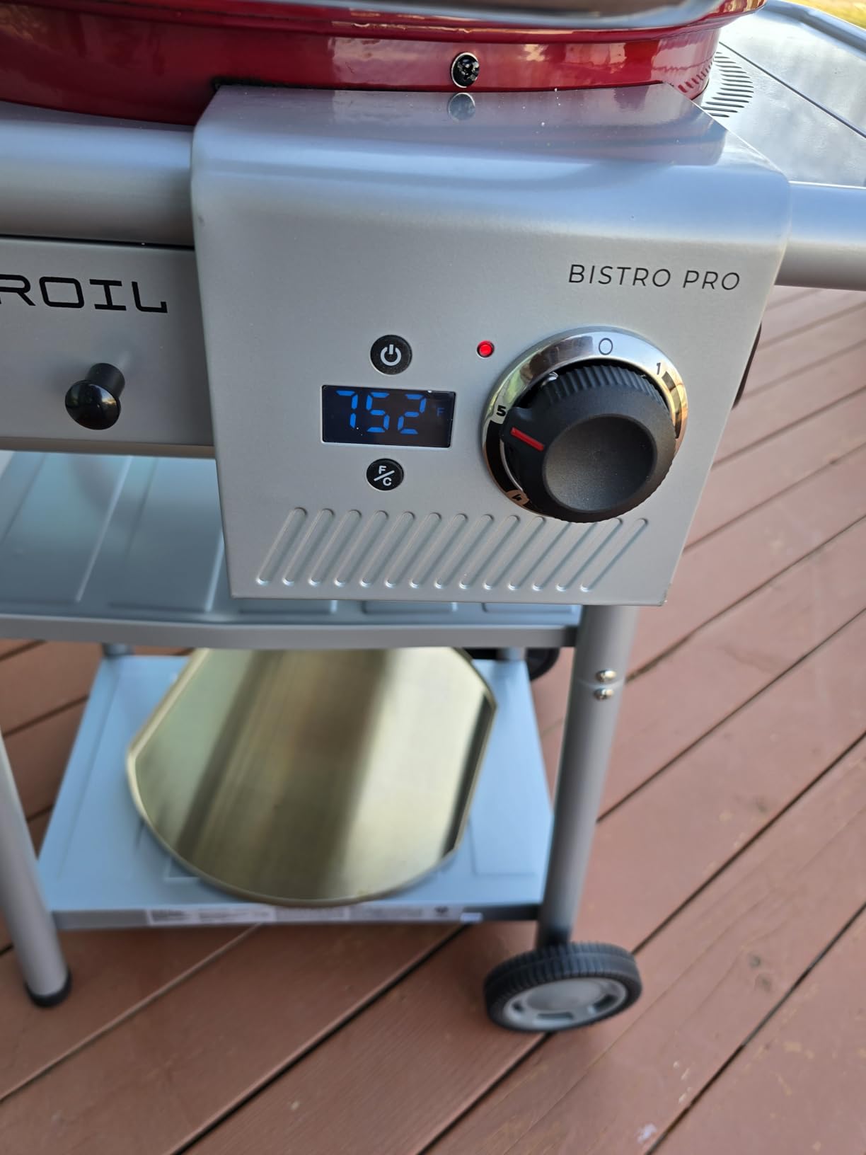 Charbroil 3-in-1 Dual Fuel Outdoor Bistro Pro Electric Grill & Griddle + Charcoal Mode BBQ, Black - 25302145 customer photo 1