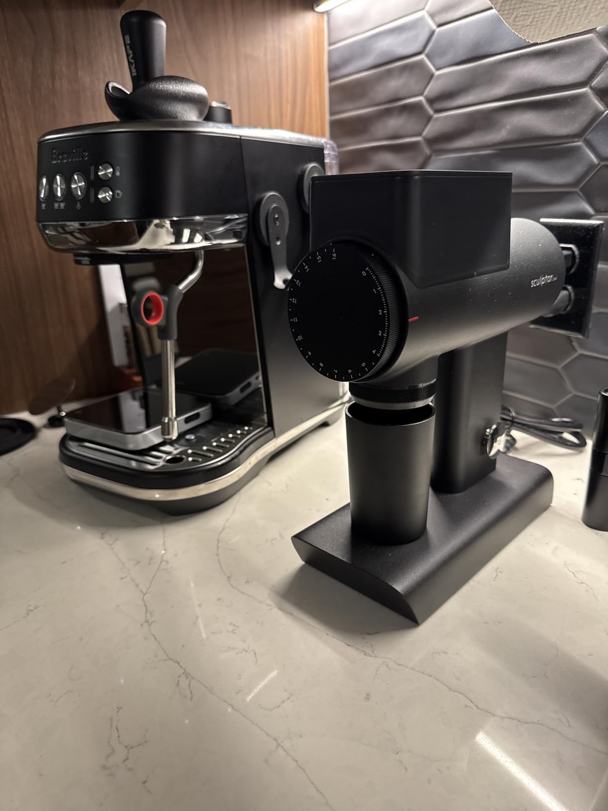 Timemore Sculptor 064S Flat Burr Coffee Bean Grinder, Electric Espresso Grinder with Stepless Coarseness Adjustment, Suitable for Pour over, French Press, Cold Brew - Black customer photo 1