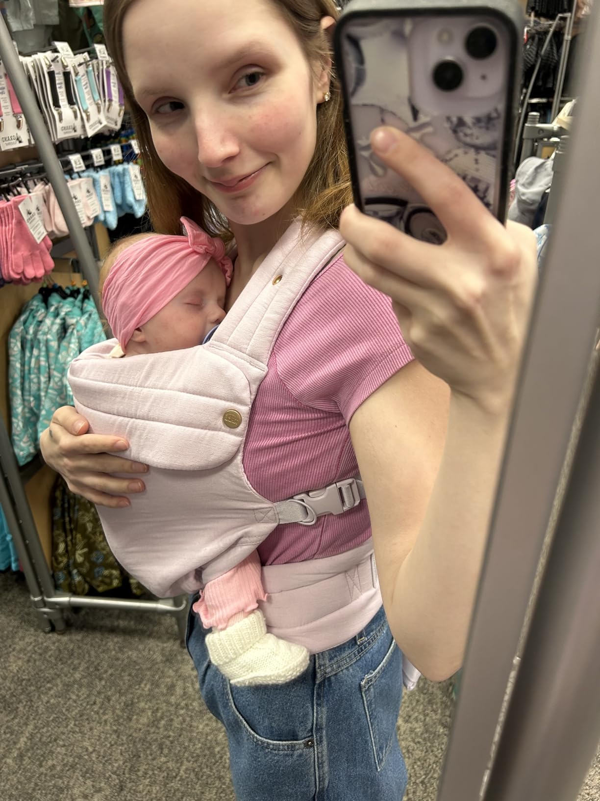 Mabē Monarch Ergonomic Baby Carrier - Premium Cotton Soft Structured Newborn to Toddler Carrier with Hip-Healthy Design, 3 Carry Positions (7-35lbs) customer photo 2