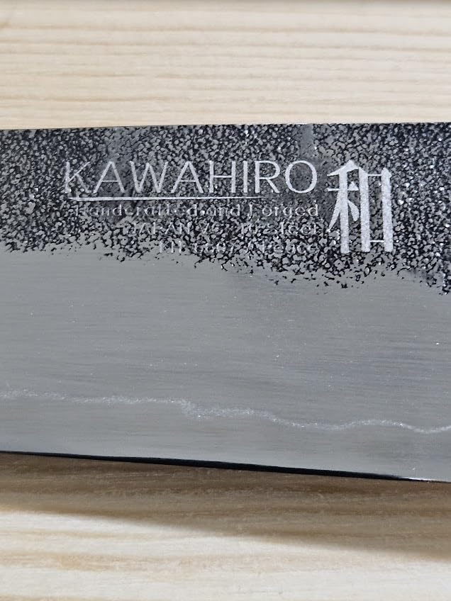 KAWAHIRO Japanese Utility Knife, 5 inch Handcrafted VG10 Stainless Steel Paring Knife, Professional Black Forged Multipurpose Kitchen Knives with Ergonomic Handle Grip and Gift Wood Box customer photo 1