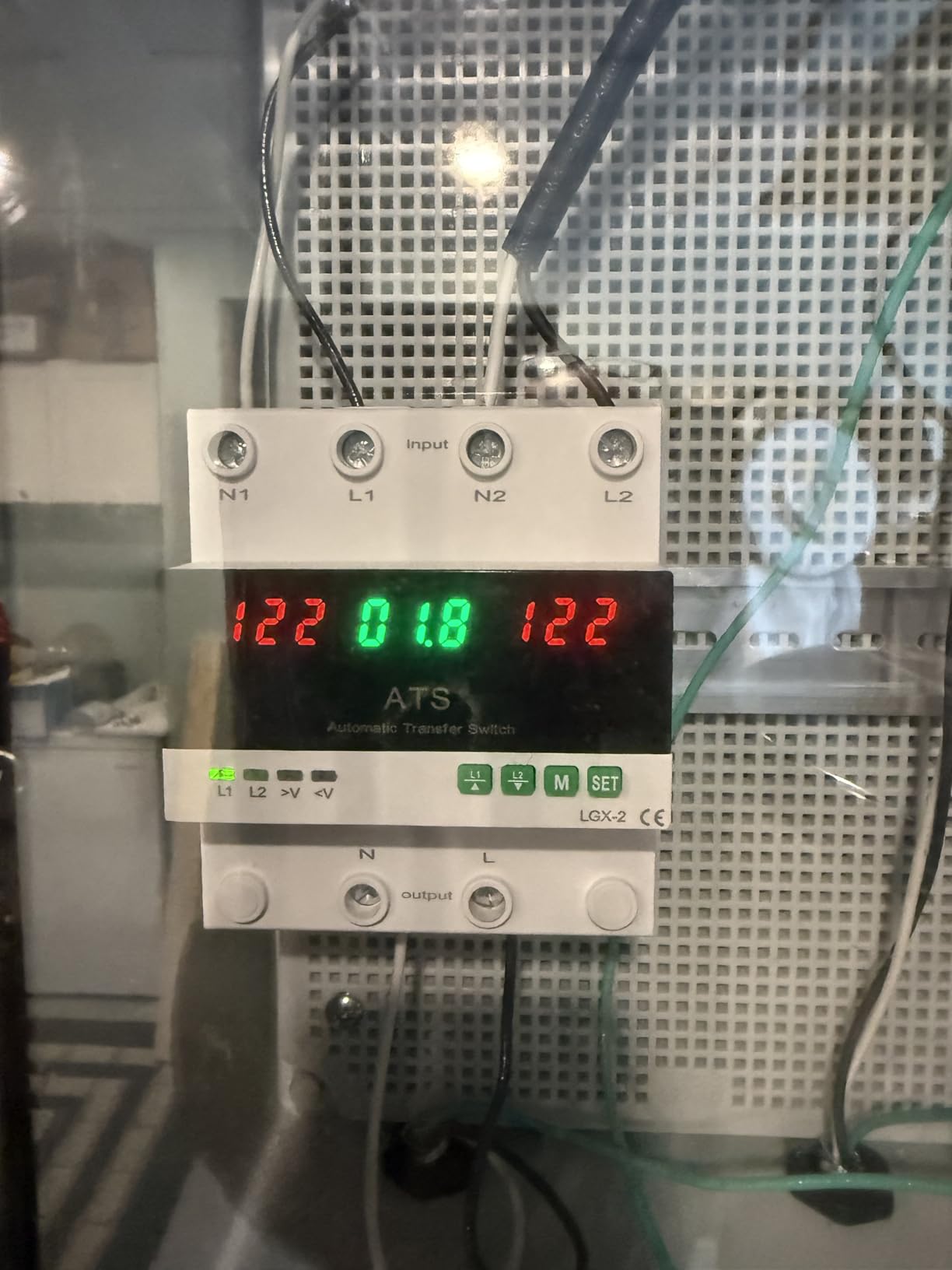 63A 110V Automatic/Manual Transfer Switch, DIN Rail Mount 110V for Generator Backup Power & Gas Furnace, 50/60Hz, LED Display, CE Certified customer photo 1