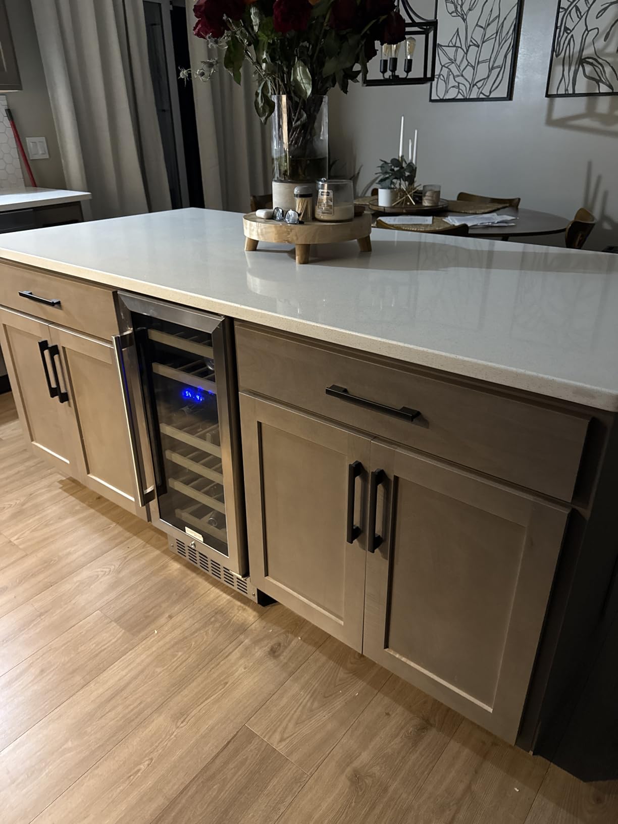 Antarctic Star Wine Fridge, 15 Inch Wine Cooler Refrigerator Under Counter(41-68°F), 28 Bottles Built-in Dual Zone & Freestanding Wine Refrigerator with Stainless Steel & Double-Layer Tempered Glass Door customer photo 1