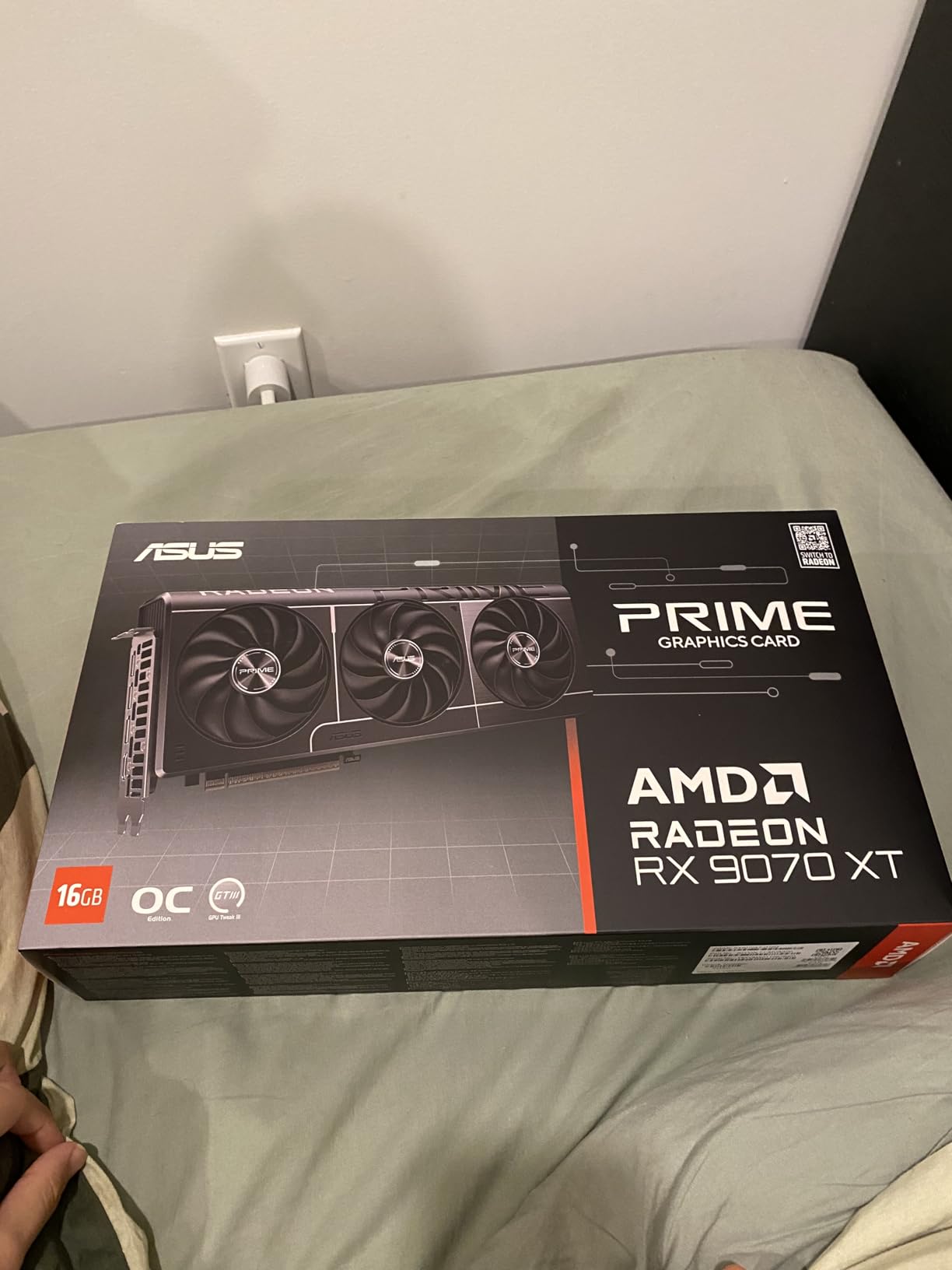 ASUS Prime Radeon RX 9070 XT OC Edition Graphics Card, AMD (PCIe 5.0, HDMI/DP 2.1, 2.5-Slot Design) customer photo 2