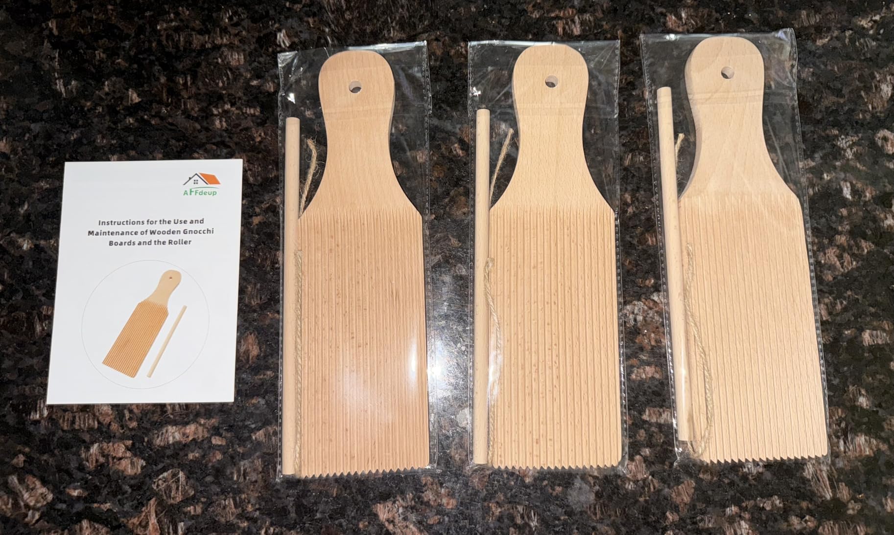 Gnocchi Board Wood Set with 3 Rollers & Storage Bag - Perfect Gift for Kitchen Lovers customer photo 1