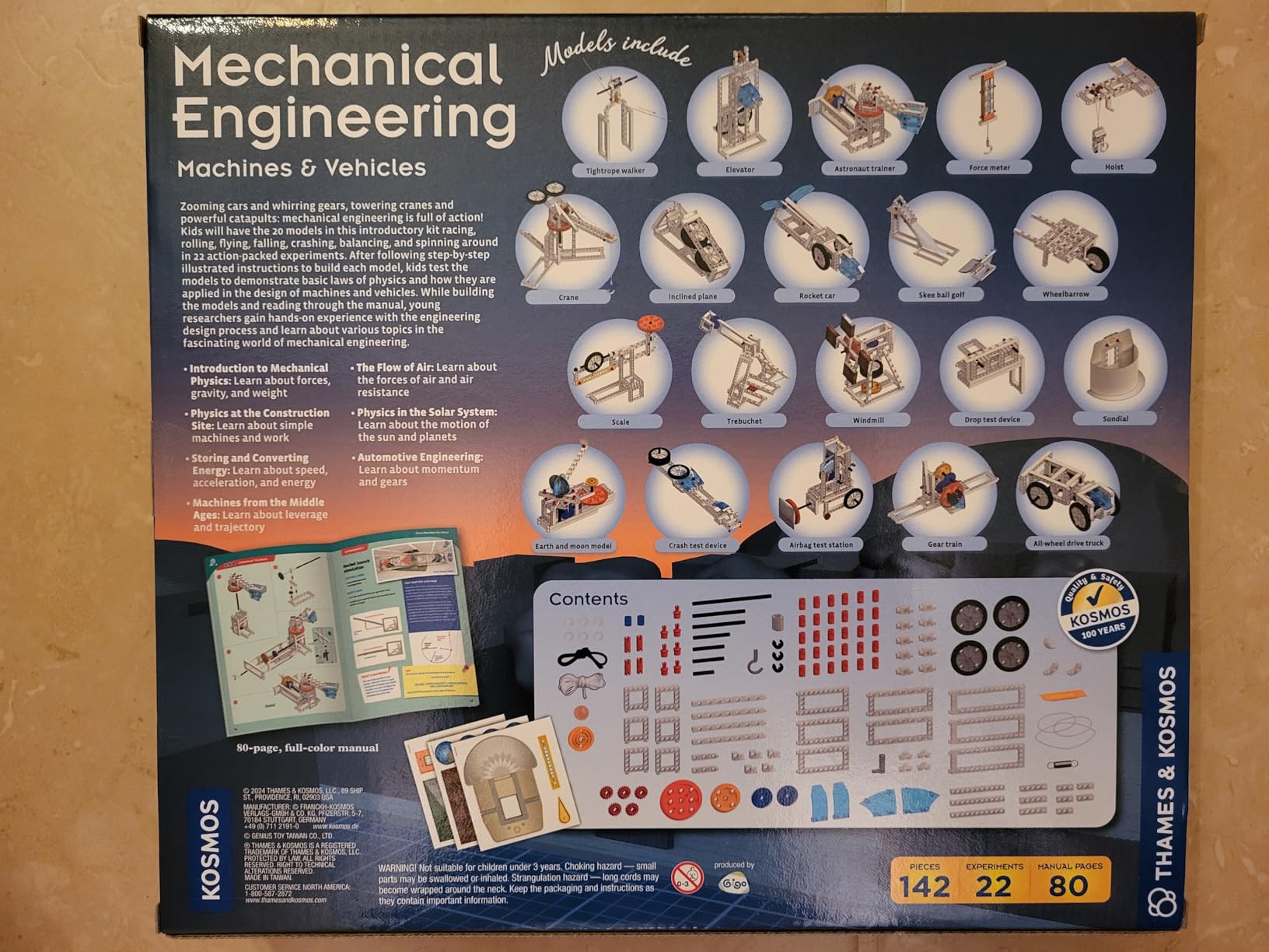Thames & Kosmos Mechanical Engineering: Machines & Vehicles STEM Experiment Kit, Build 20 Mechanical Models, Explore Physics of Force & Motion, Hands-on Introductory Science Learning for Ages 8+ customer photo 1