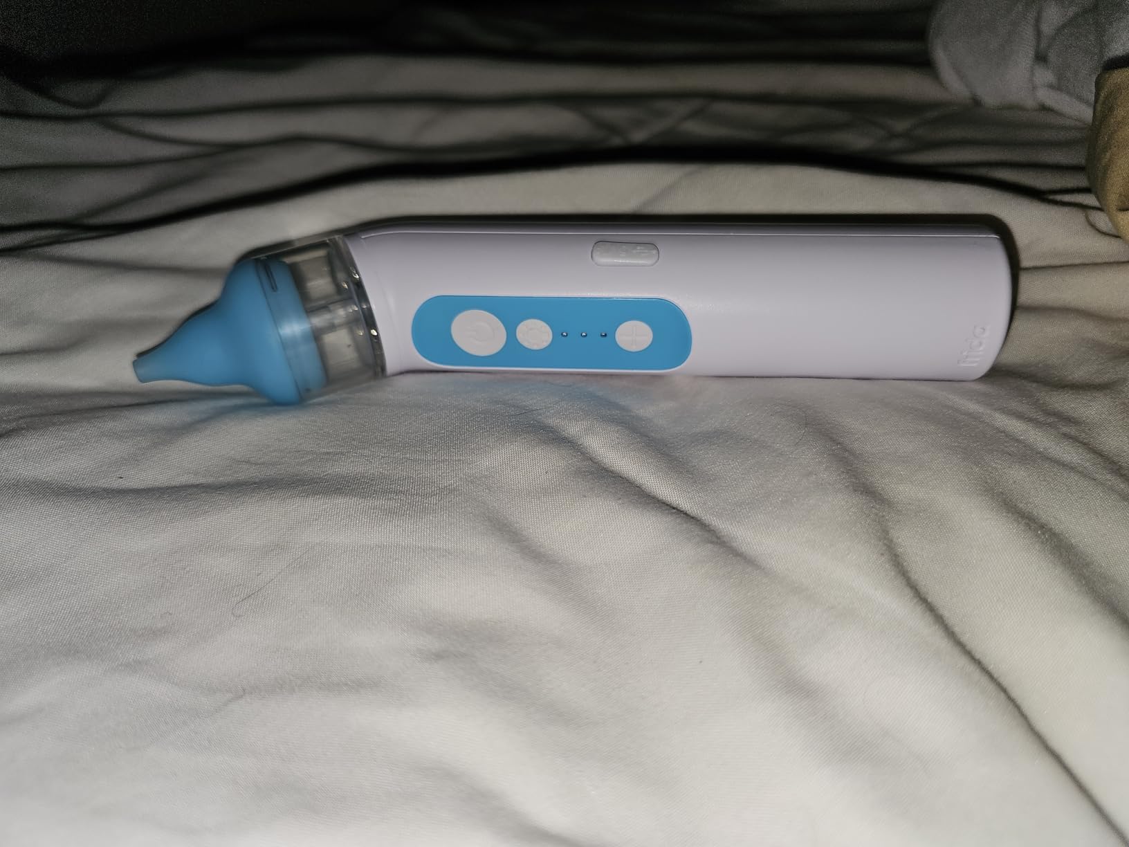Frida Baby Electric NoseFrida Nasal Aspirator for Baby, Nose Sucker for Baby & Toddler, Upgraded Nasal Aspirator for Congestion + Allergy Relief with 3 Suction Levels, 2 Silicone Tips, USB customer photo 2